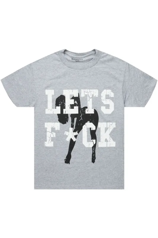 Shorty Heather Grey Graphic T-Shirt sold by Rockstar Original