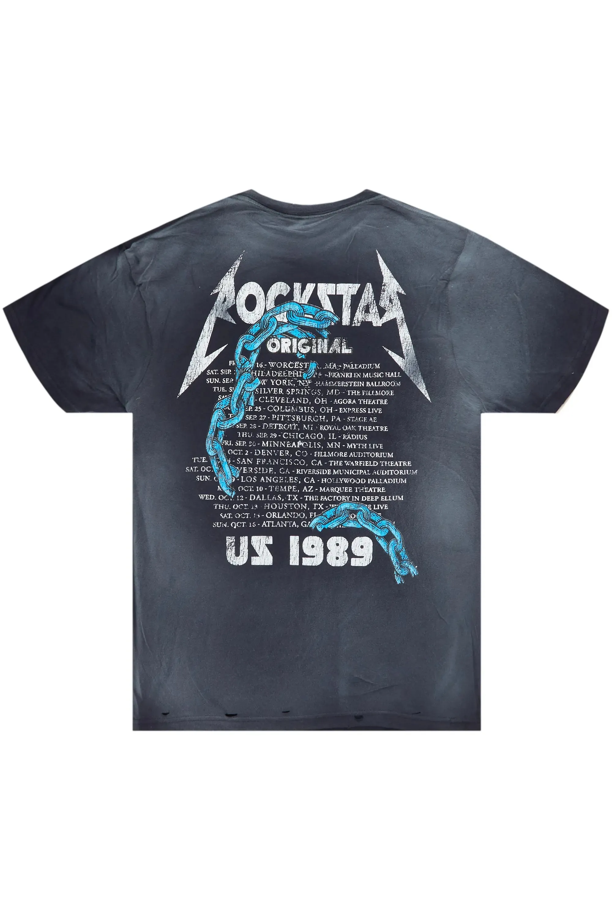 Clester Navy Graphic T-Shirt sold by Rockstar Original product image thumbnail 5