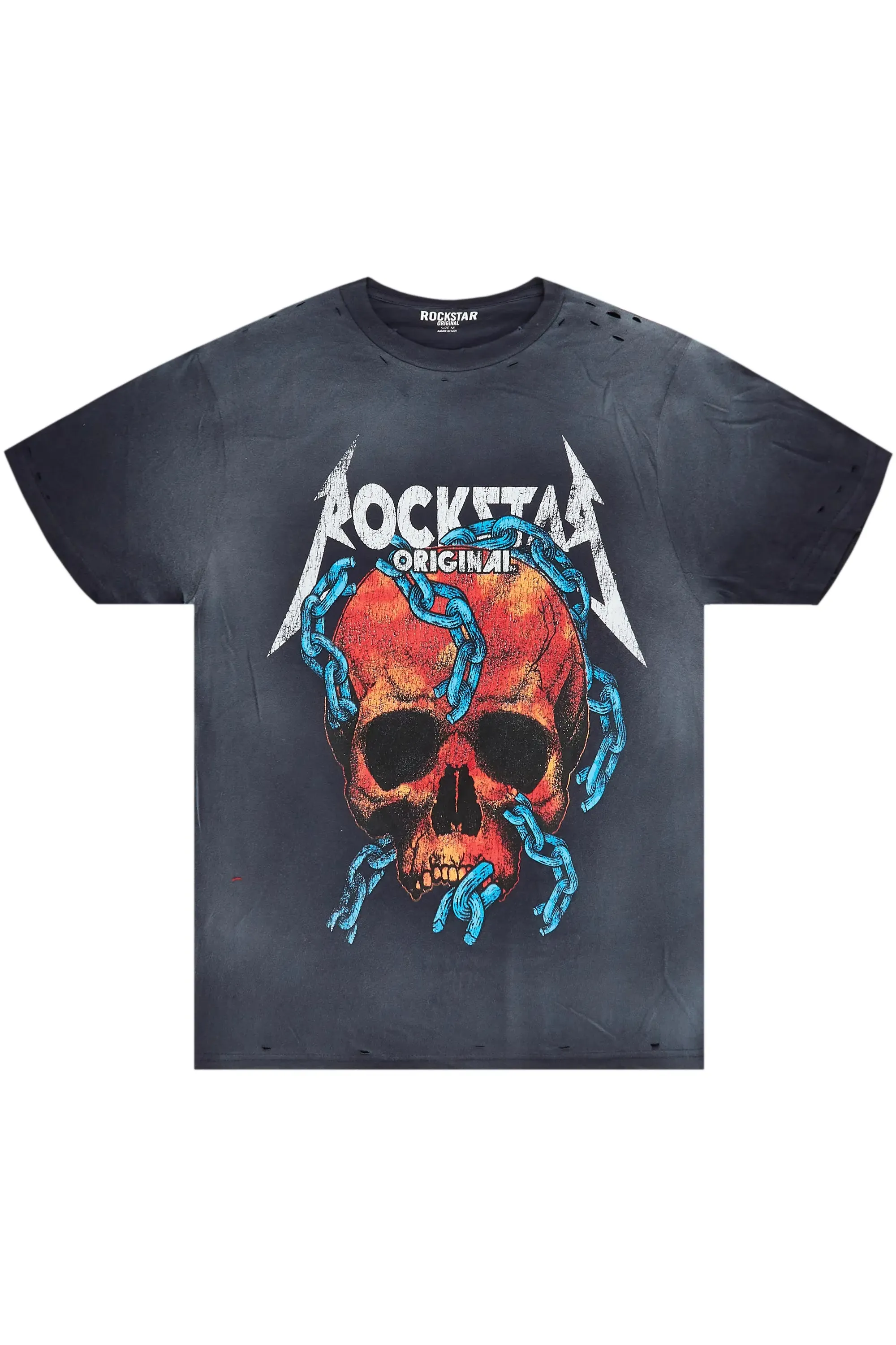 Clester Navy Graphic T-Shirt sold by Rockstar Original product image thumbnail 2