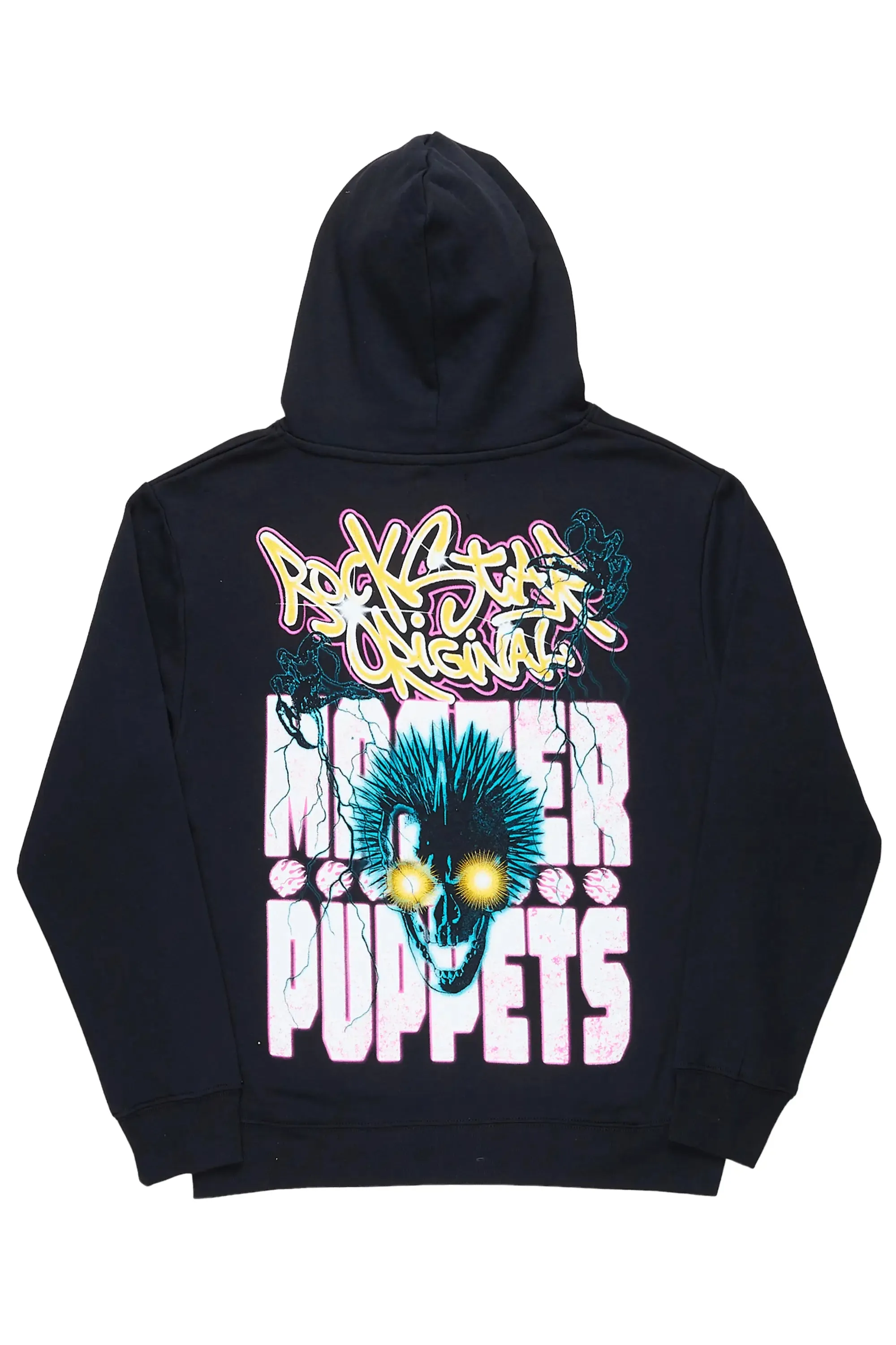 Puppet Black Oversized Hoodie sold by Rockstar Original product image thumbnail 3