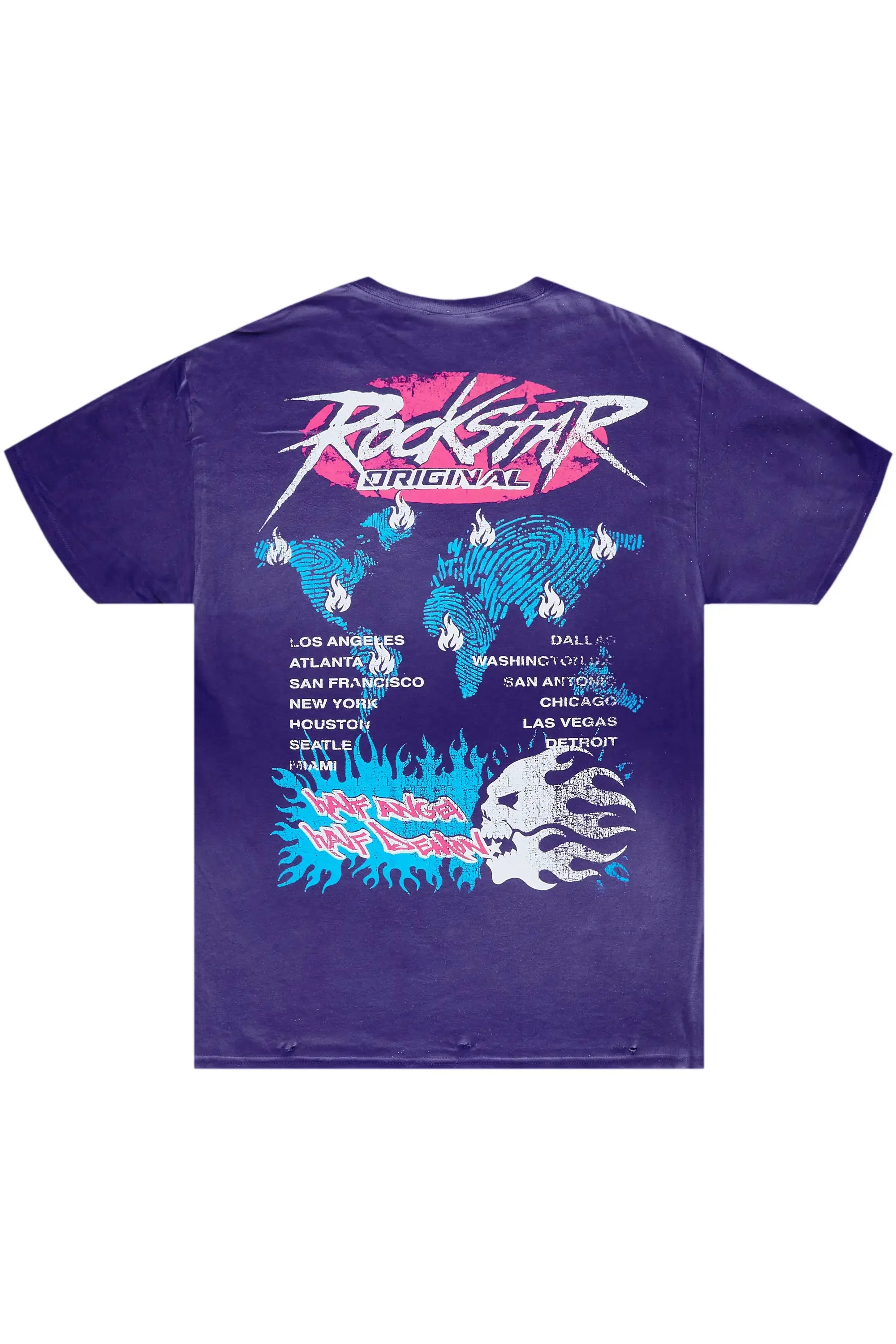 Raishas Purple Oversized Tee sold by Rockstar Original product image thumbnail 3