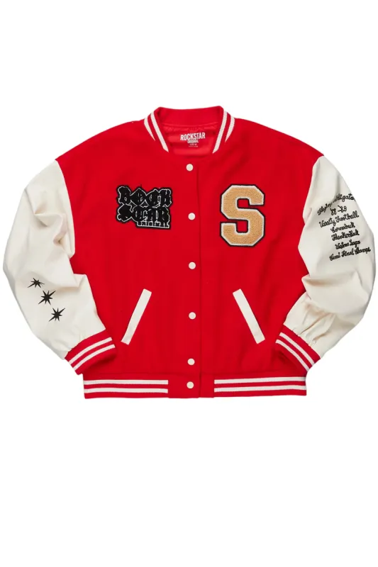 Cori Red Varsity Jacket sold by Rockstar Original