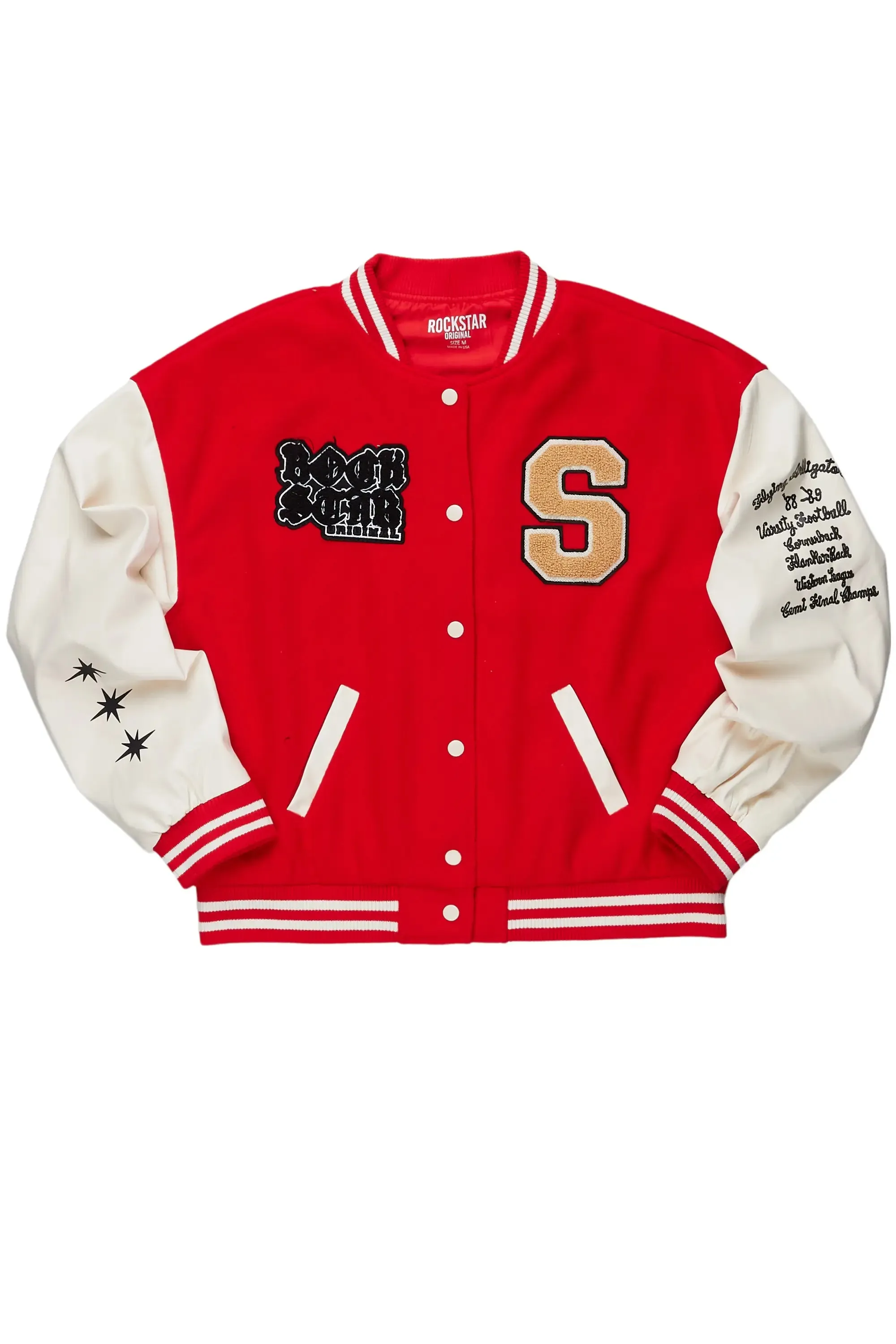 Cori Red Varsity Jacket sold by Rockstar Original