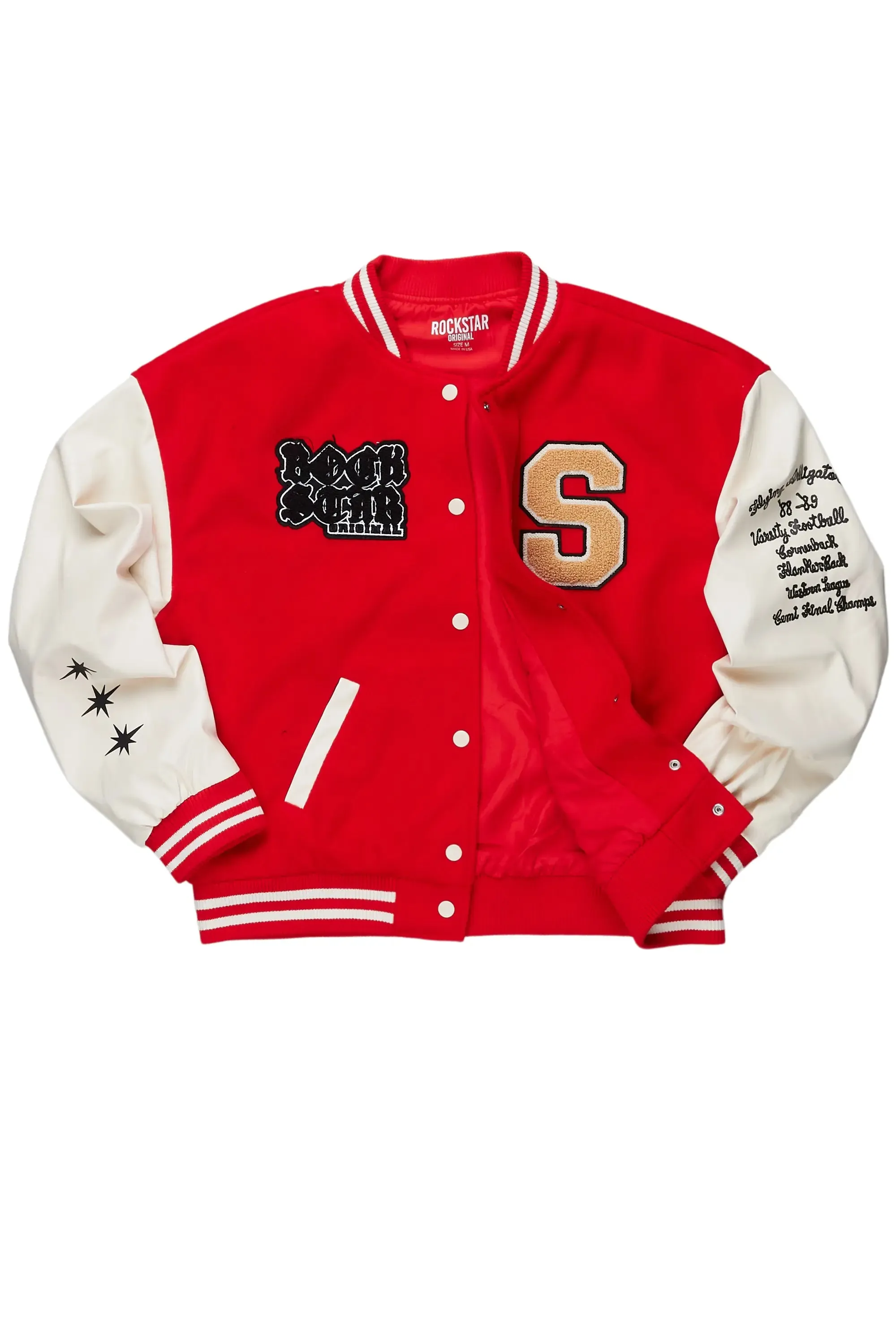 Cori Red Varsity Jacket sold by Rockstar Original product image thumbnail 2