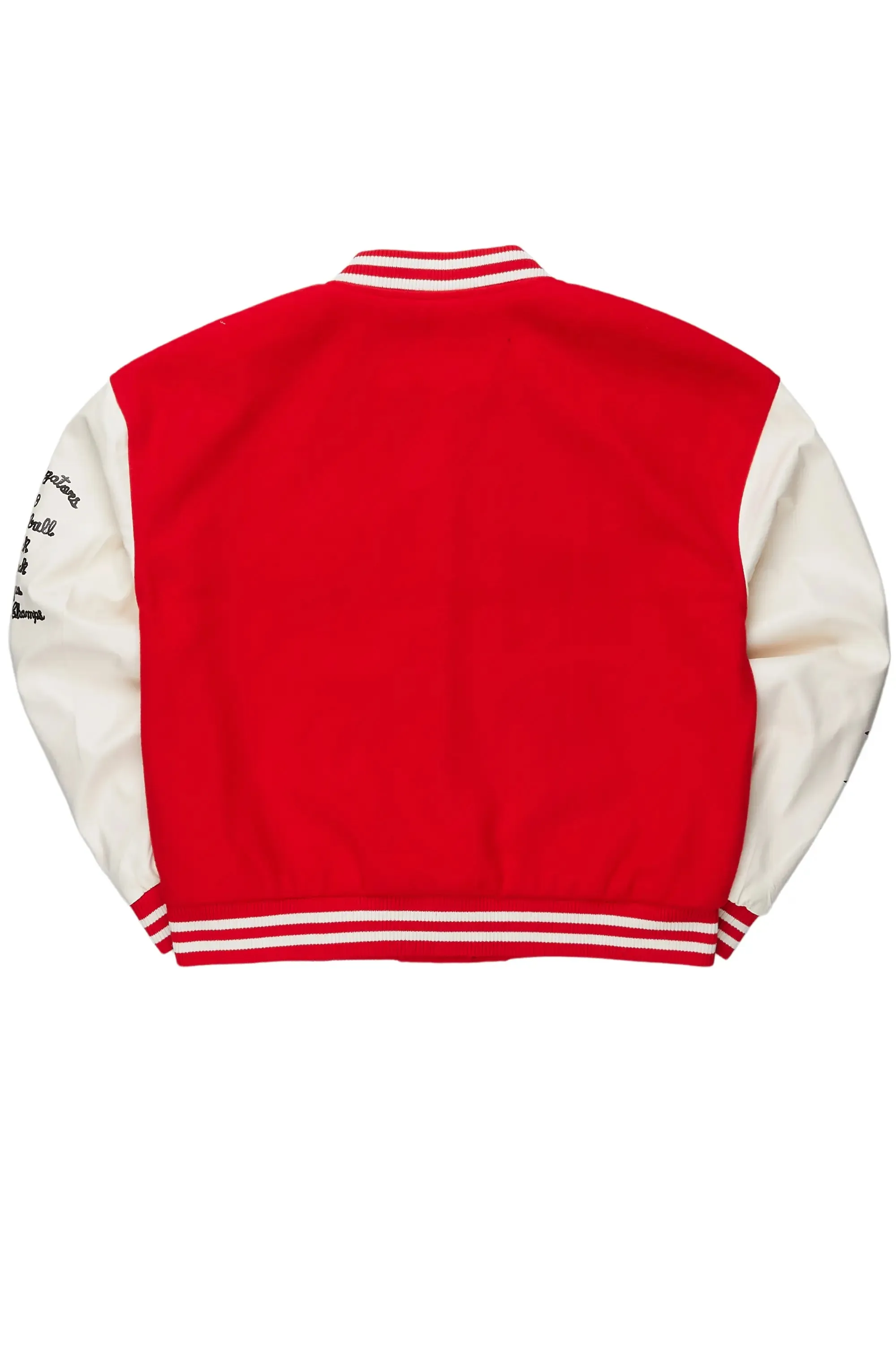 Cori Red Varsity Jacket sold by Rockstar Original product image thumbnail 4