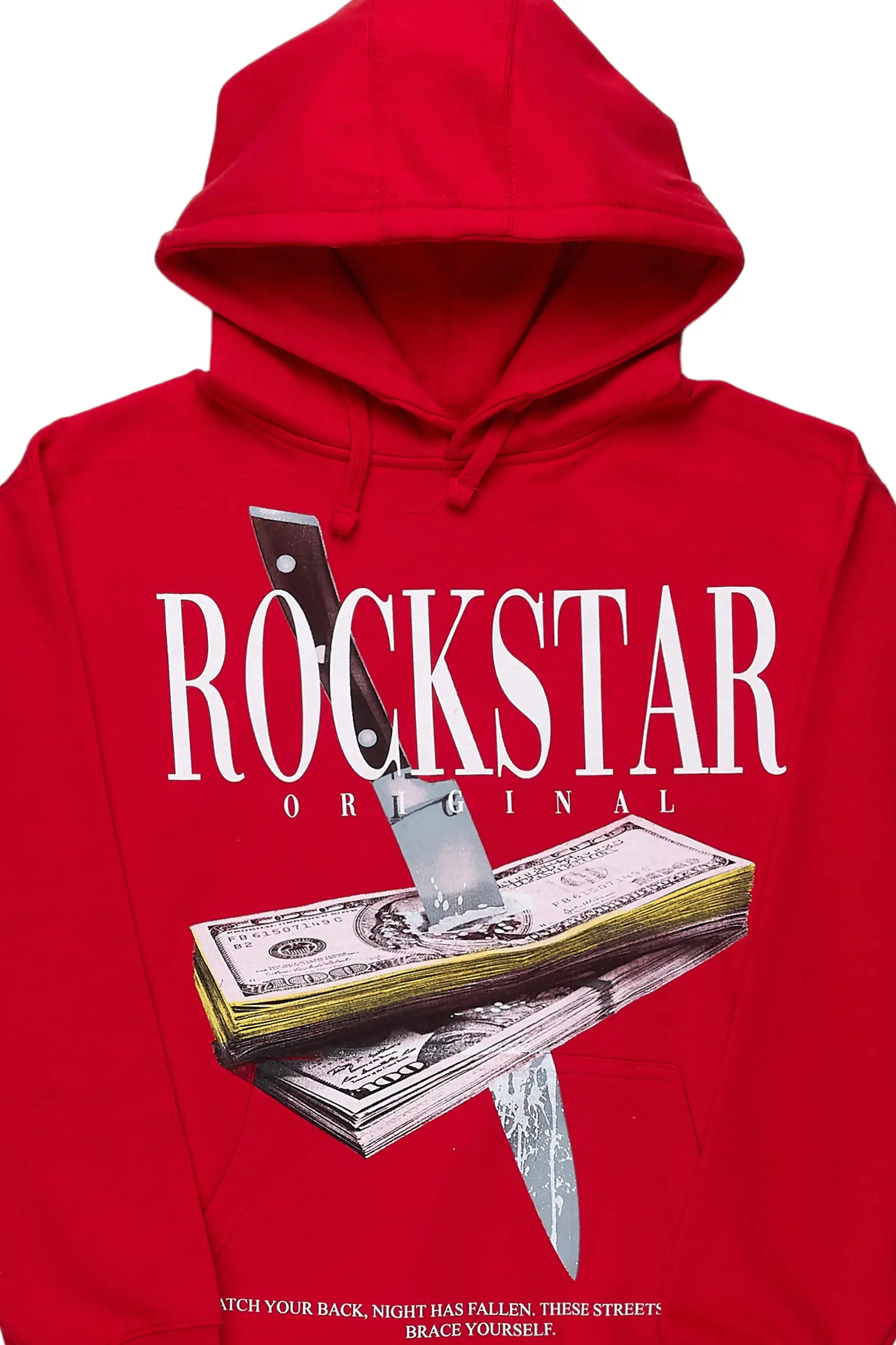 Dayte Nite Red Graphic Hoodie sold by Rockstar Original product image thumbnail 3