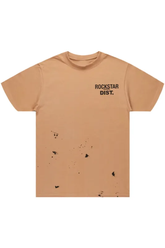 Raffer Beige Graphic T-Shirt sold by Rockstar Original