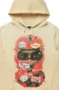 Lemar Beige Distressed Graphic Hoodie sold by Rockstar Original