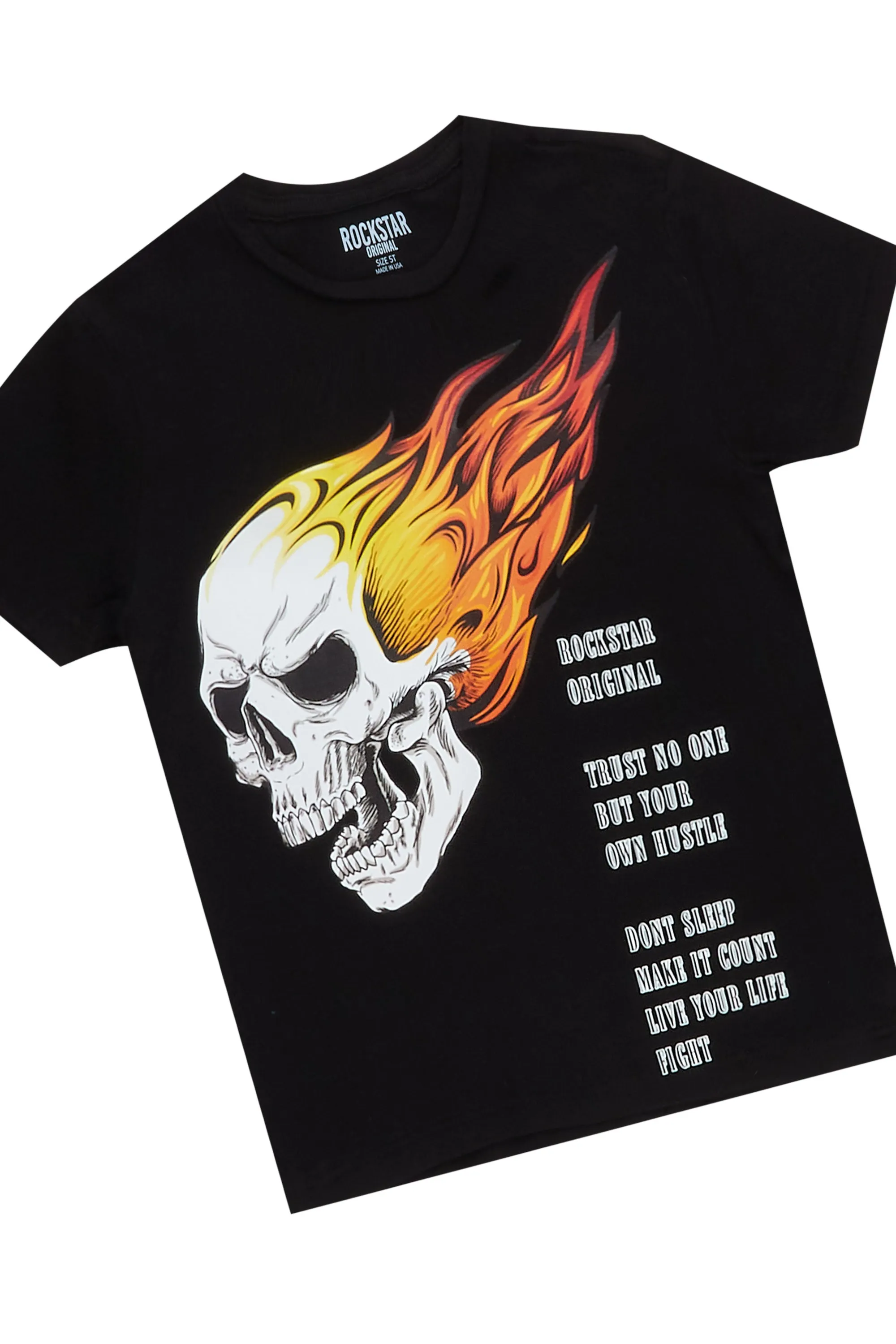 Lemar Beige Distressed Graphic Hoodie sold by Rockstar Original product image thumbnail 3