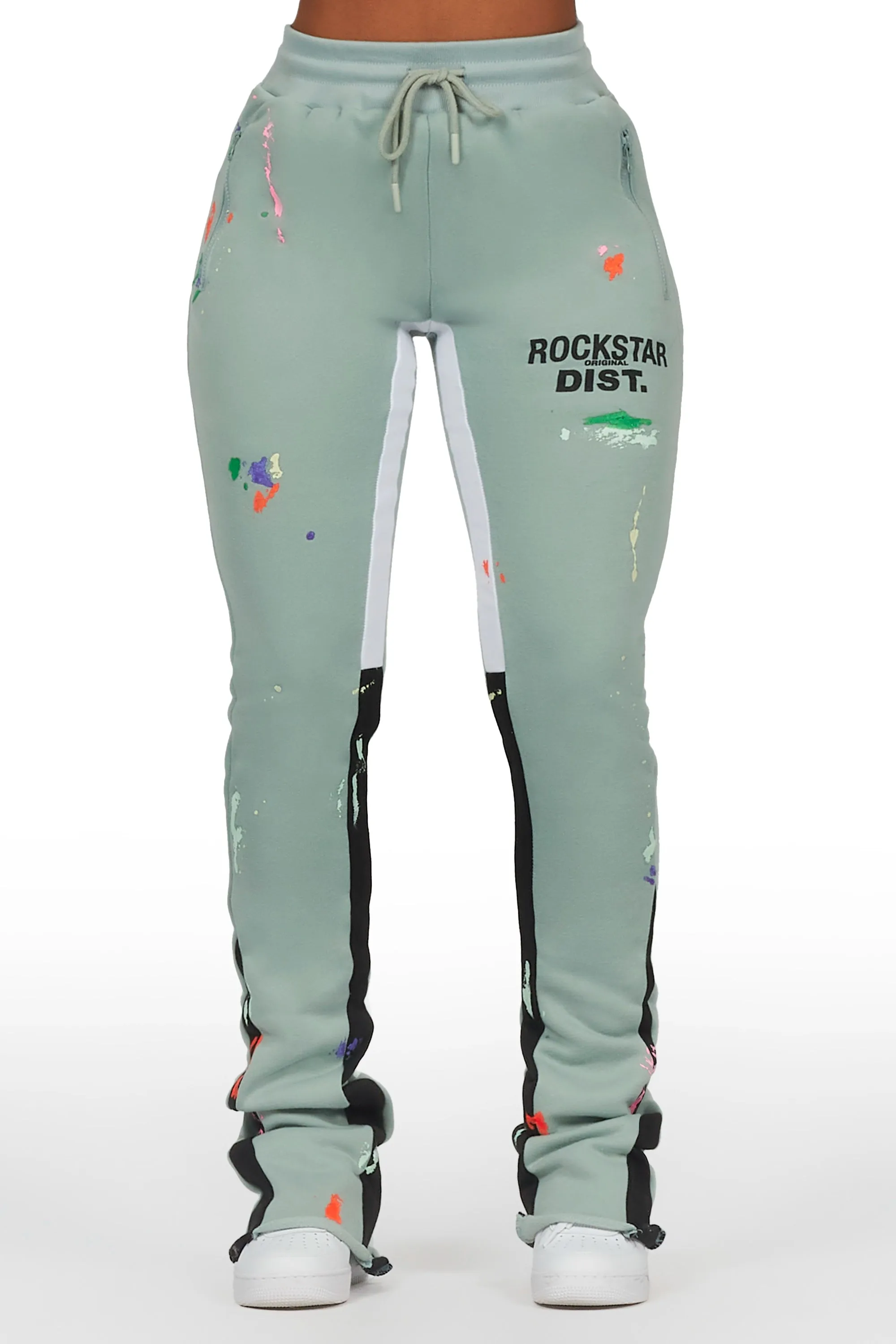 Karenthia Sage Stacked Track Pant sold by Rockstar Original
