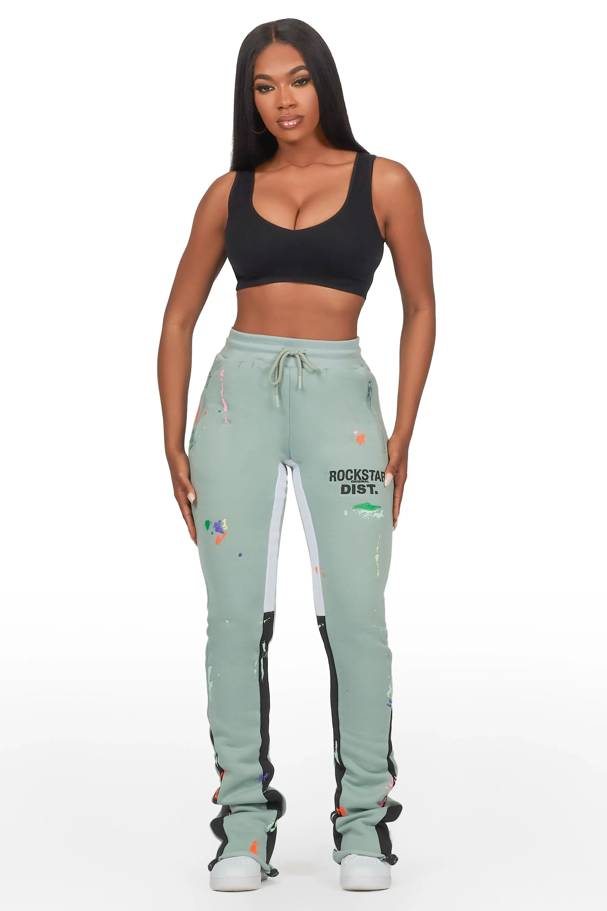 Karenthia Sage Stacked Track Pant sold by Rockstar Original product image thumbnail 3