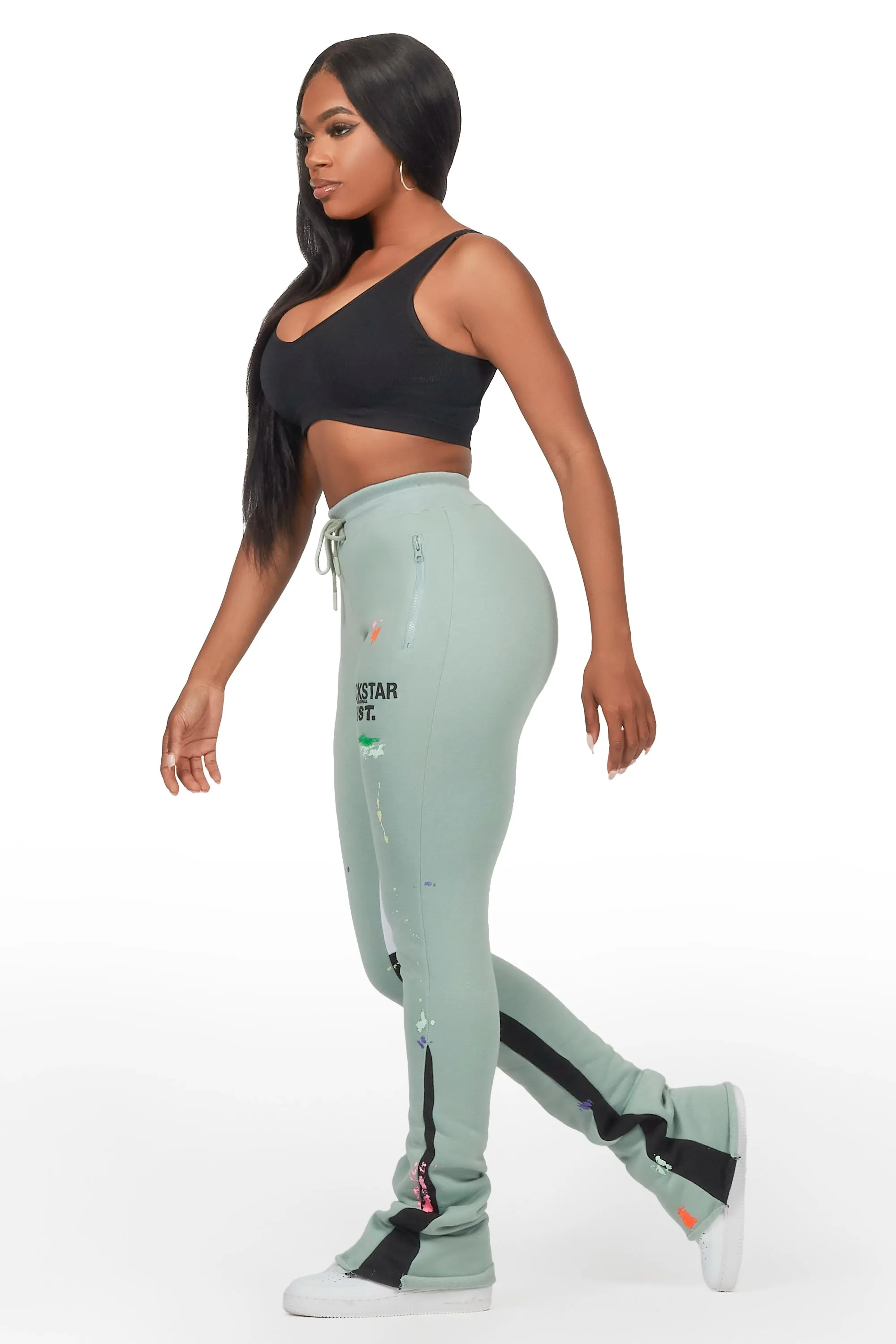 Karenthia Sage Stacked Track Pant sold by Rockstar Original product image thumbnail 2