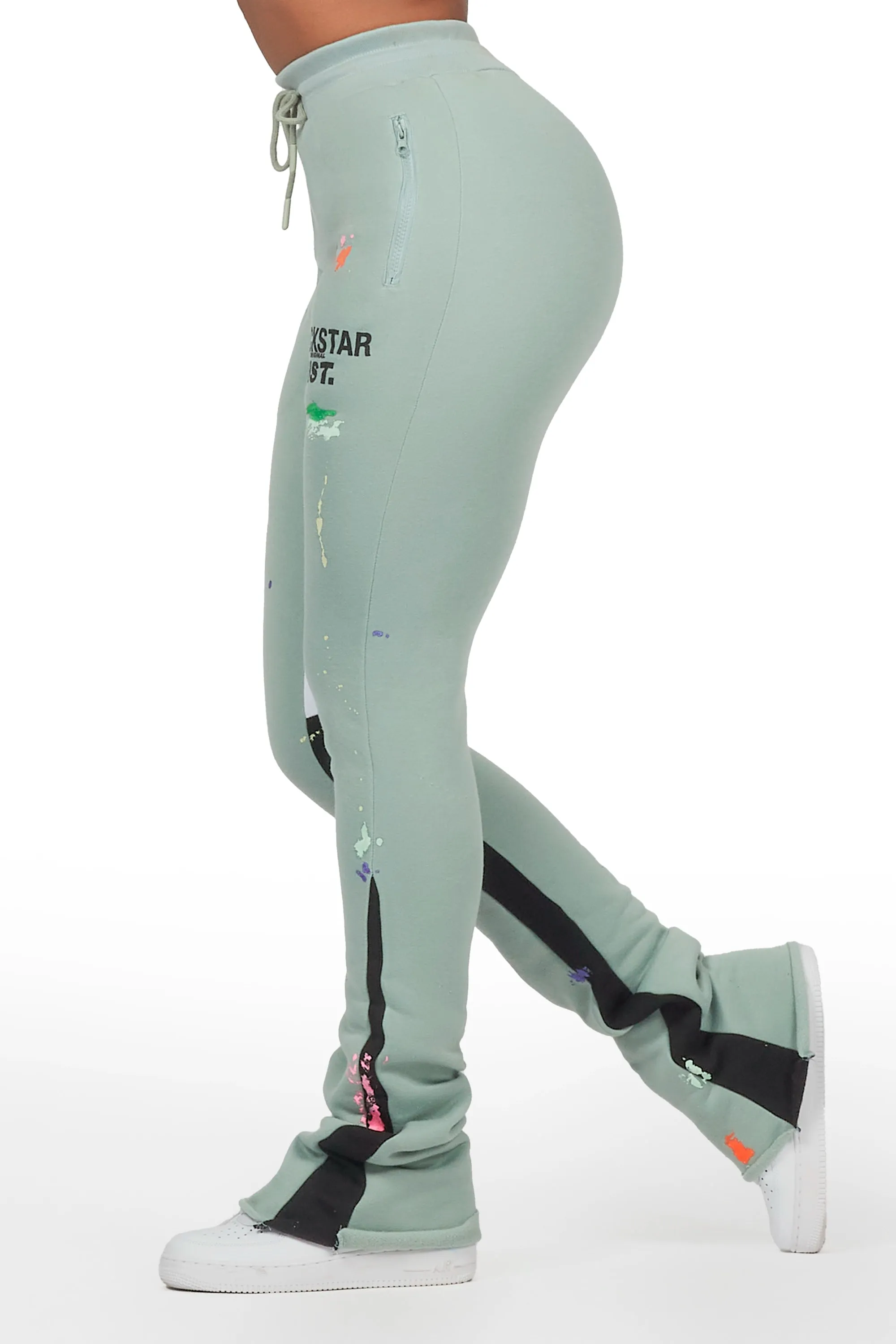 Karenthia Sage Stacked Track Pant sold by Rockstar Original product image thumbnail 4