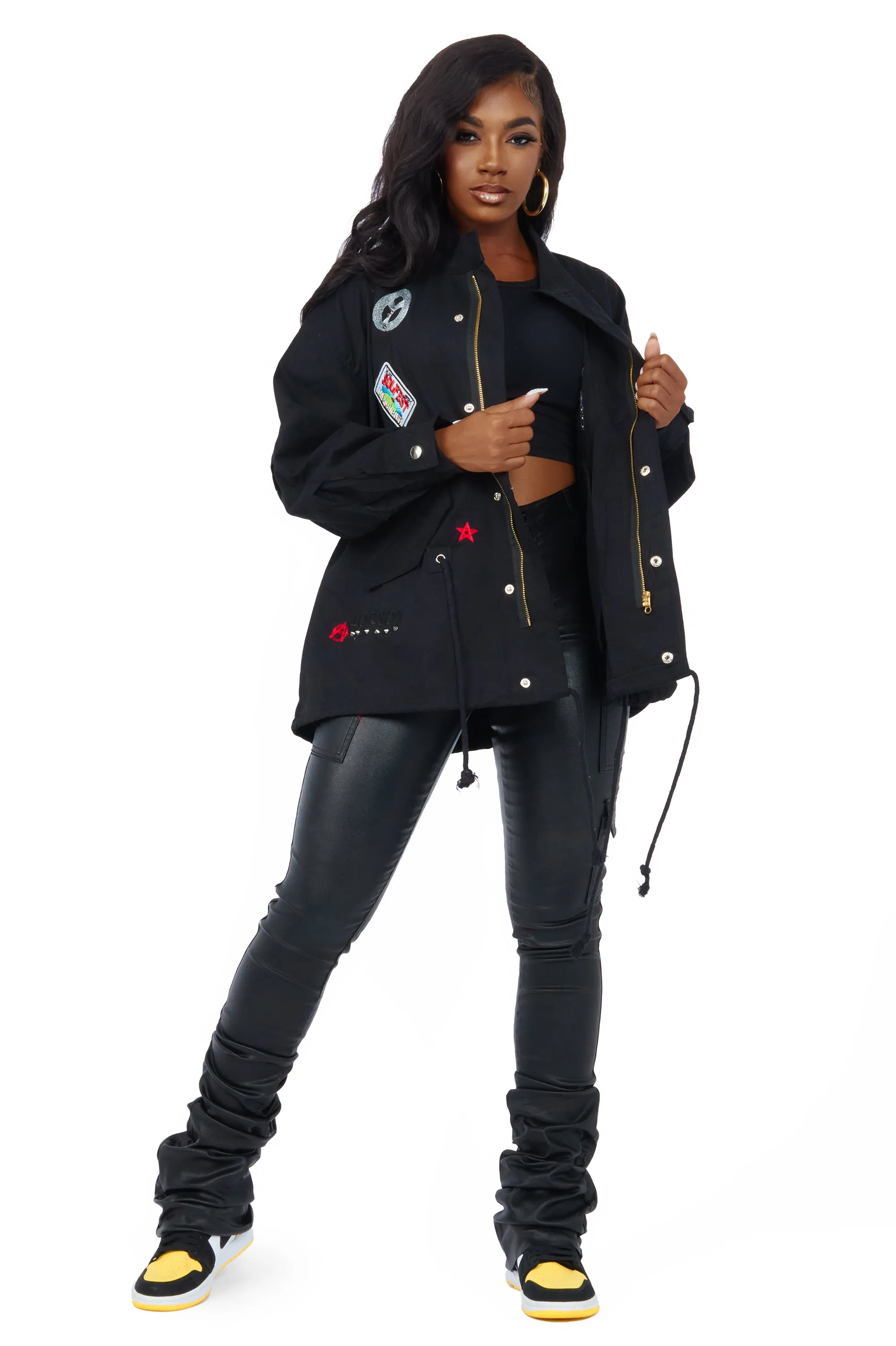 Mezcali Black Oversized Jacket sold by Rockstar Original product image thumbnail 2