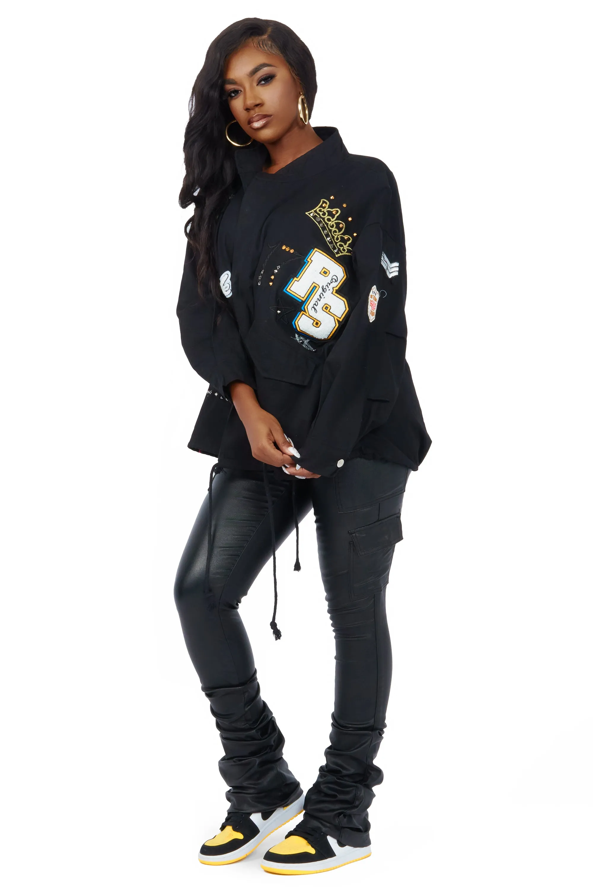 Mezcali Black Oversized Jacket sold by Rockstar Original product image thumbnail 4