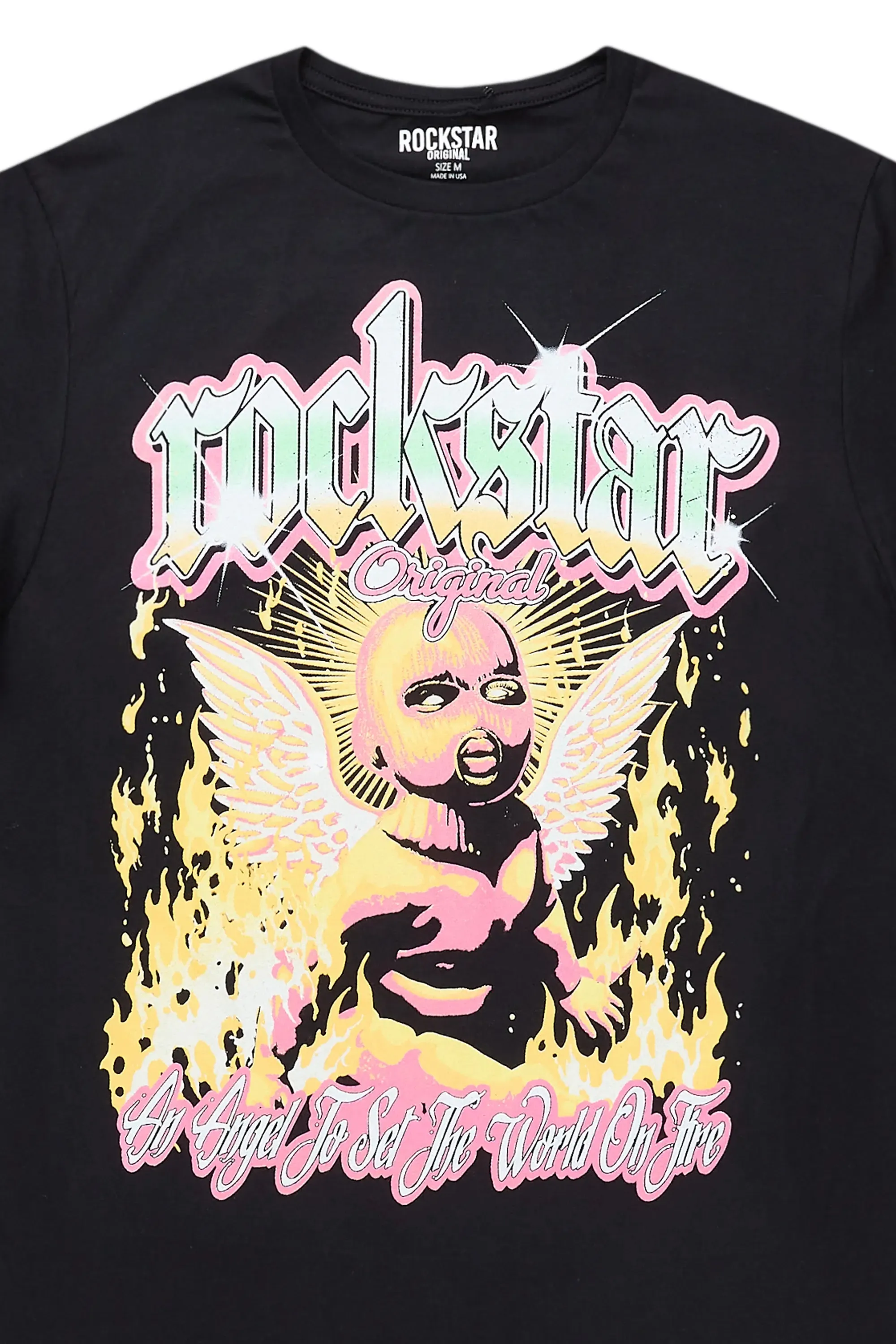 Shaniece Black Oversized T-Shirt sold by Rockstar Original product image thumbnail 2