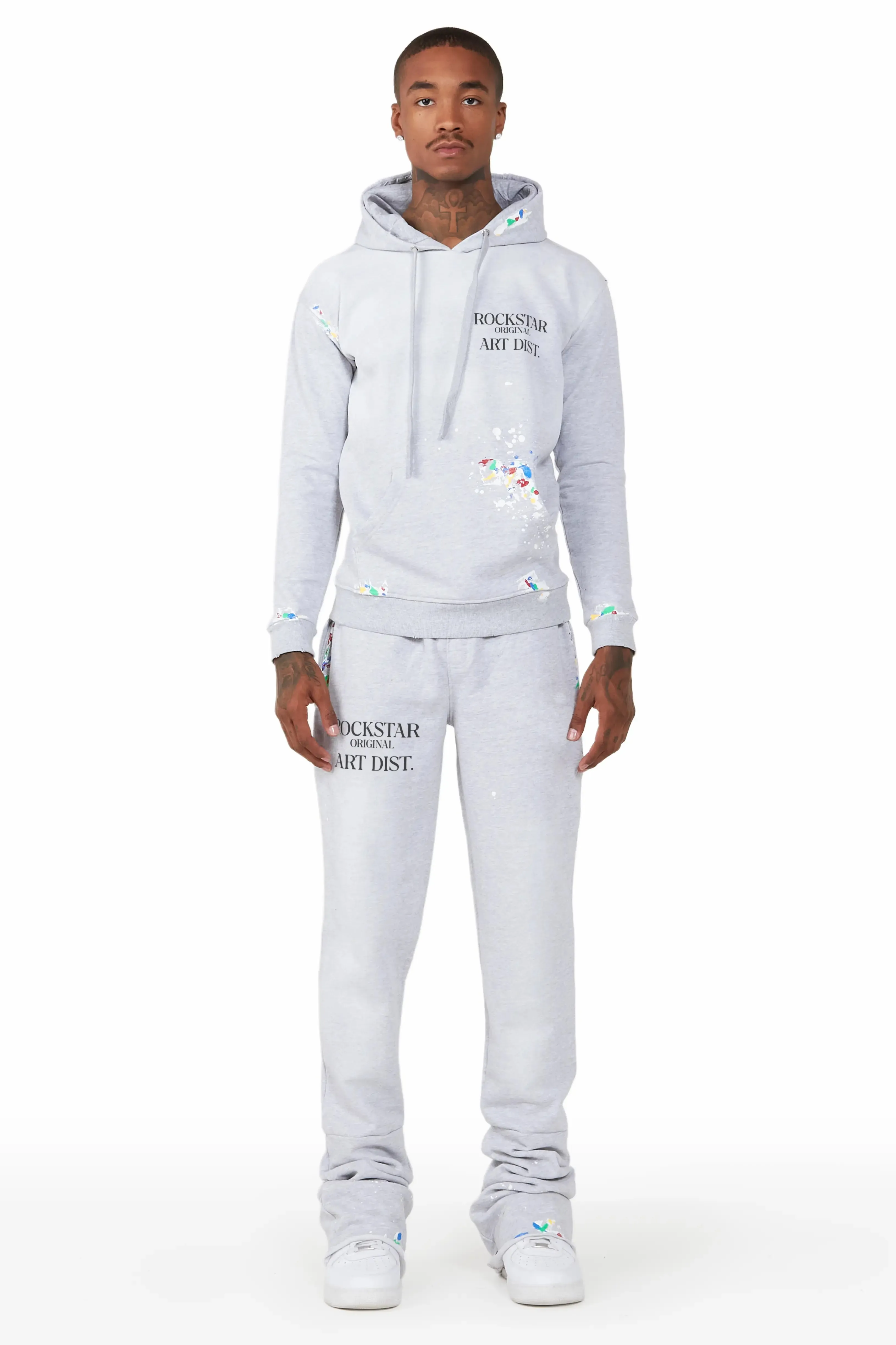 Rockstar Art Dist. Grey Super Stacked Track Set sold by Rockstar Original