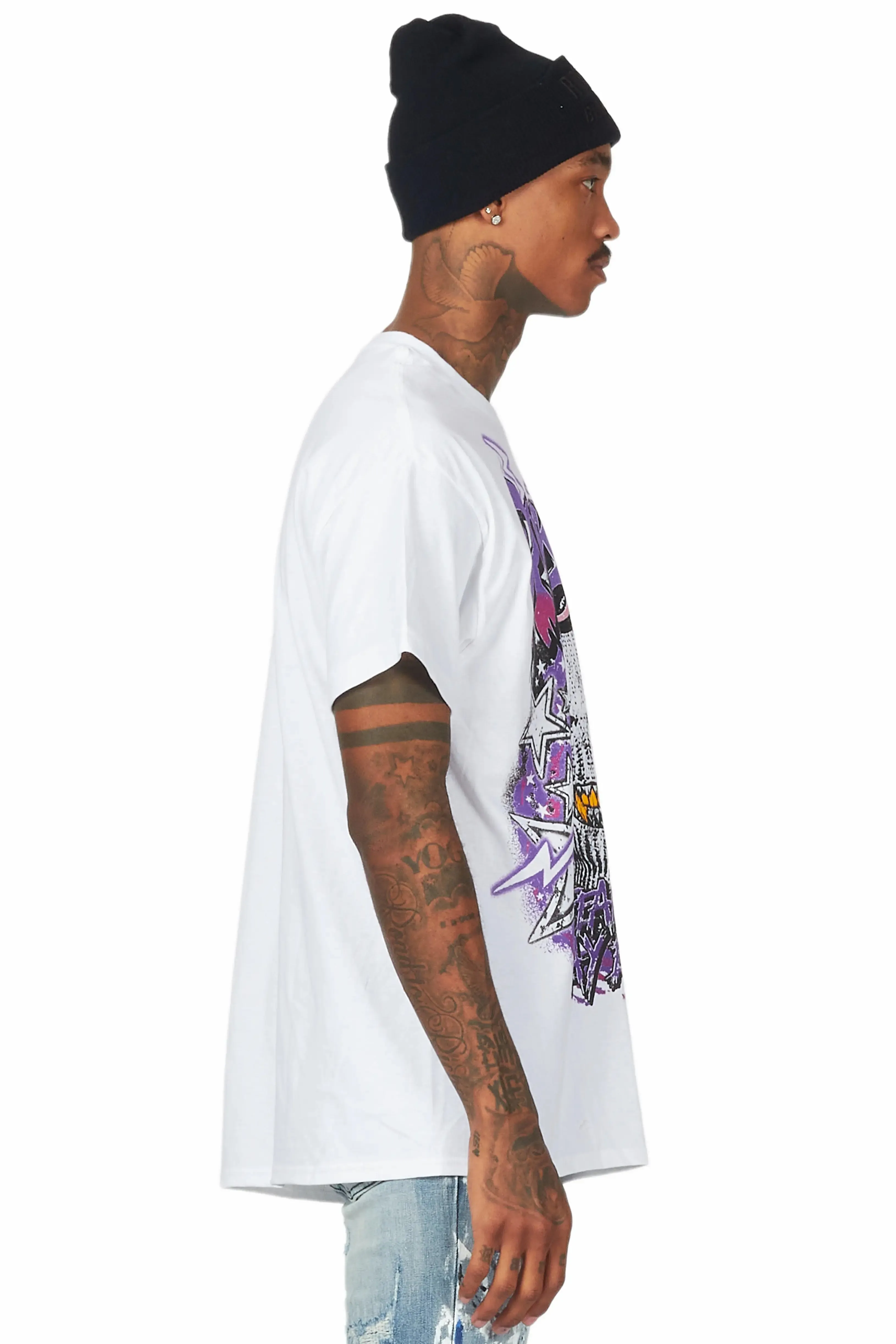 Kantin White Graphic T-Shirt sold by Rockstar Original product image thumbnail 4