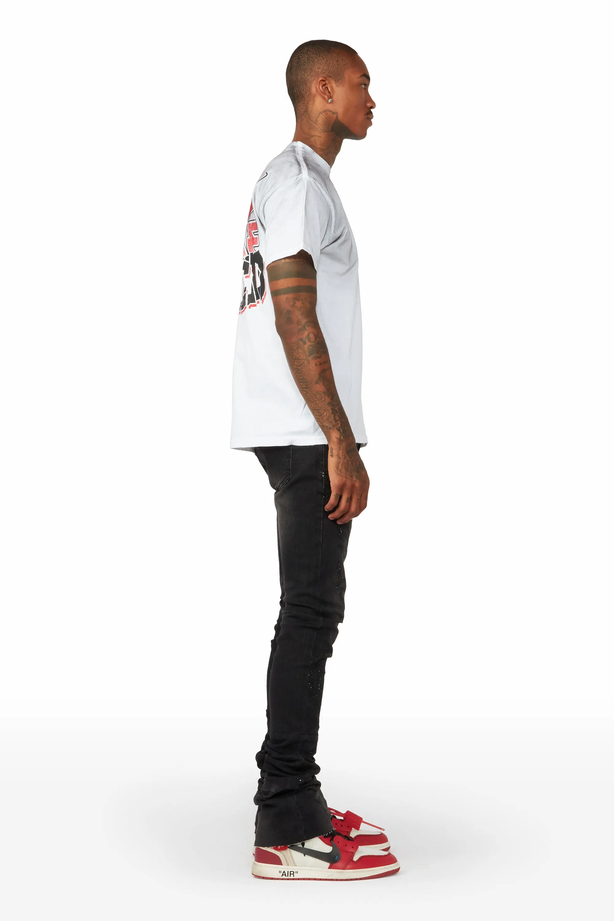 Fuhkt White Graphic T-Shirt sold by Rockstar Original product image thumbnail 4