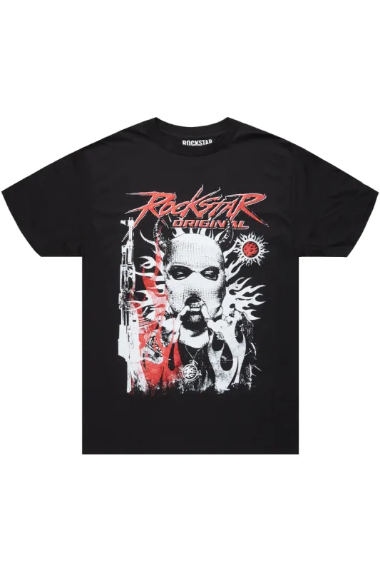 Marci Black Oversized T-Shirt sold by Rockstar Original