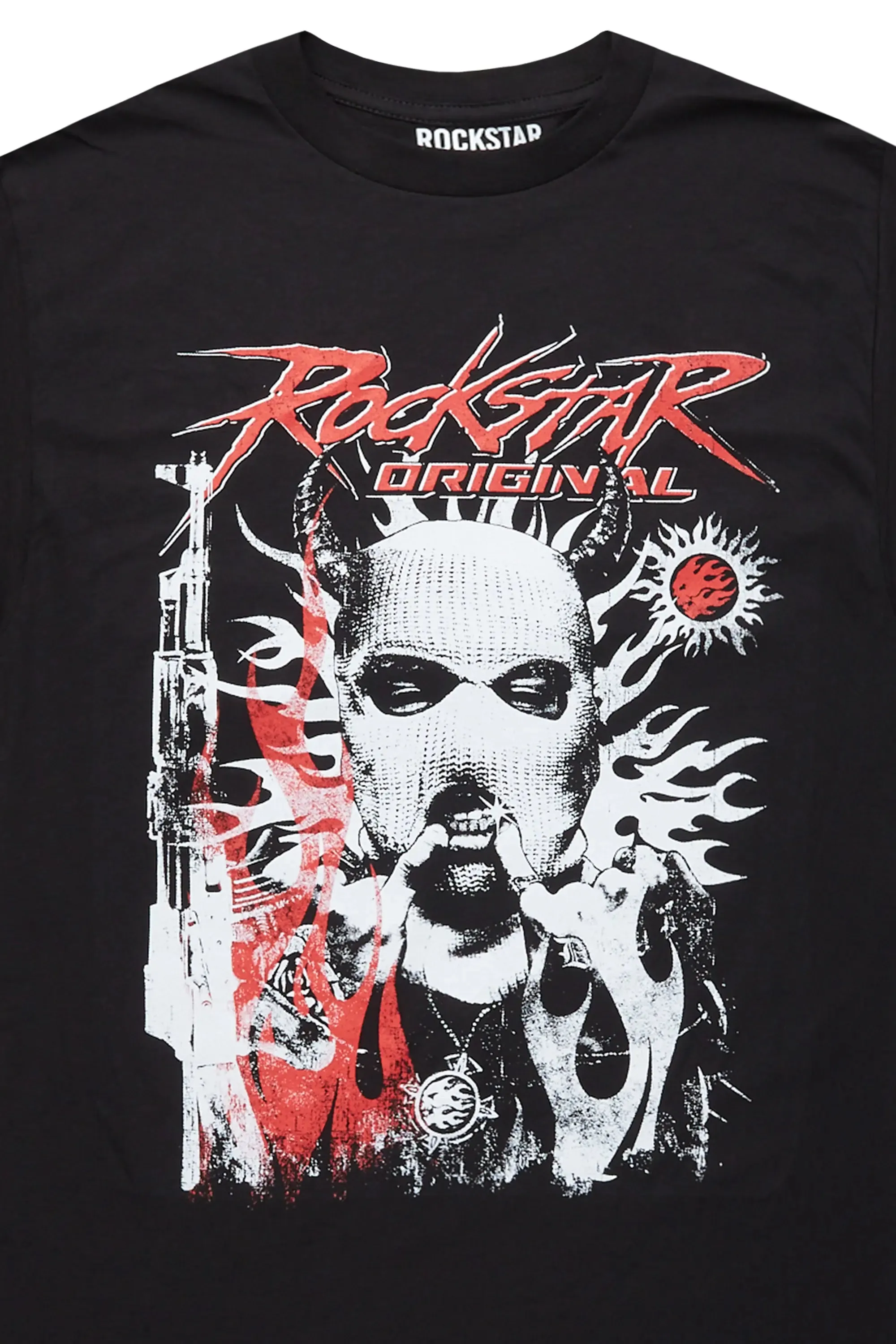 Marci Black Oversized T-Shirt sold by Rockstar Original product image thumbnail 2