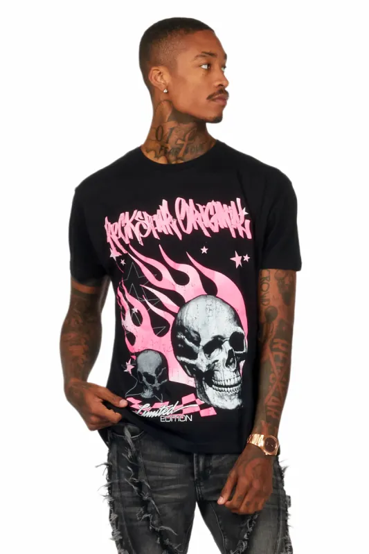 Anneso Black Graphic T-Shirt sold by Rockstar Original