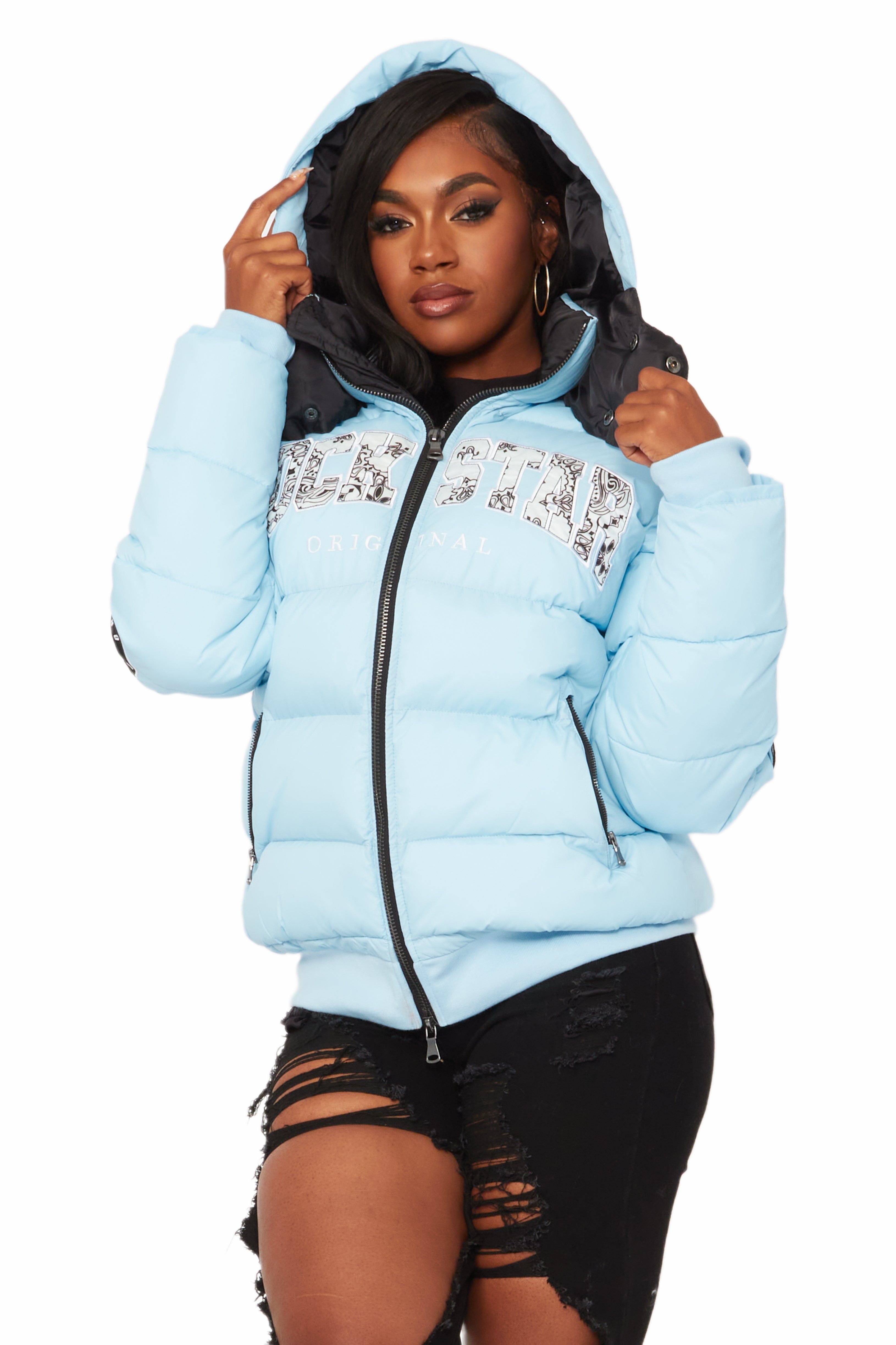 Latoya Baby Blue Oversized Puffer Jacket sold by Rockstar Original