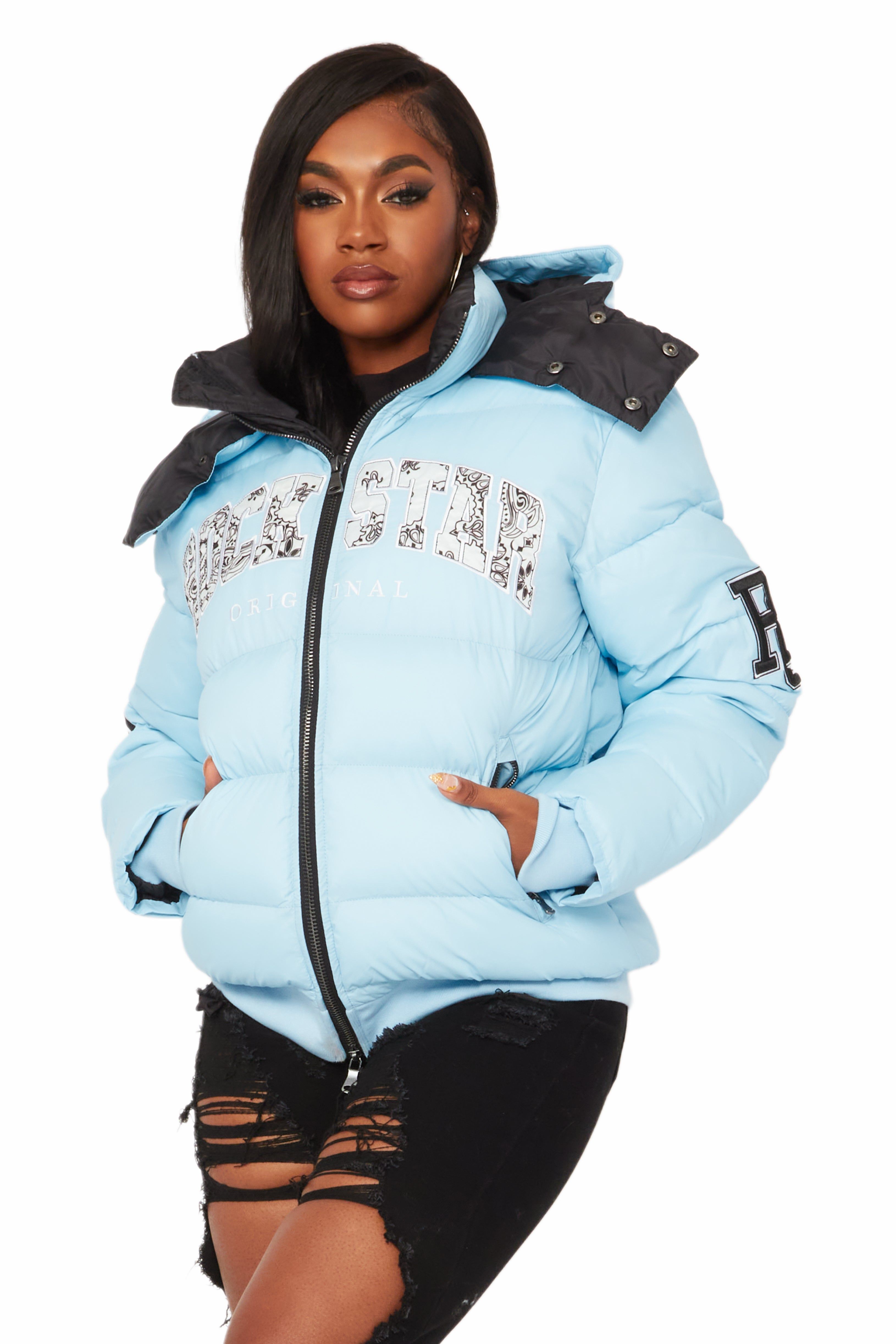Latoya Baby Blue Oversized Puffer Jacket sold by Rockstar Original product image thumbnail 4