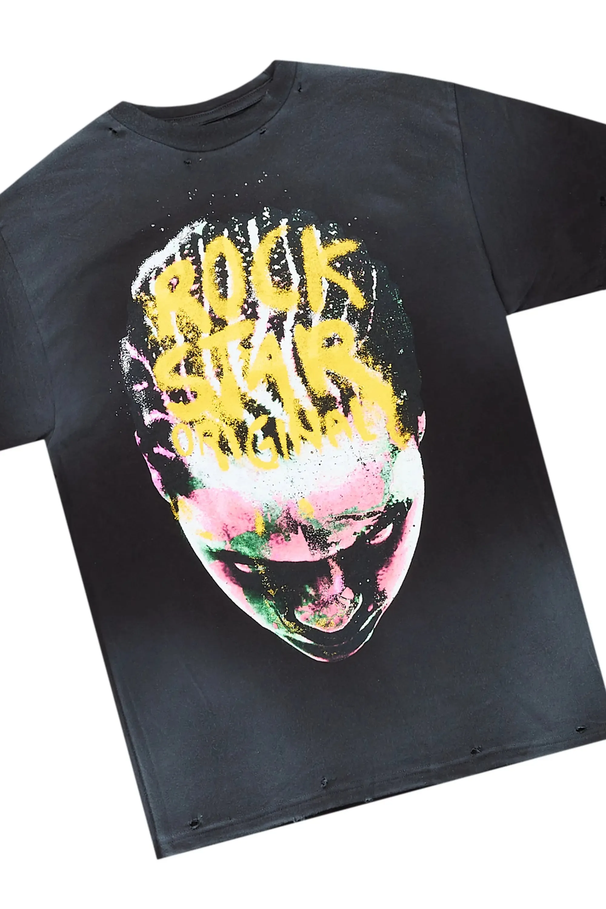 Rafe Black T-Shirt & Bossko Stacked Flare Jean Bundle sold by Rockstar Original product image thumbnail 2