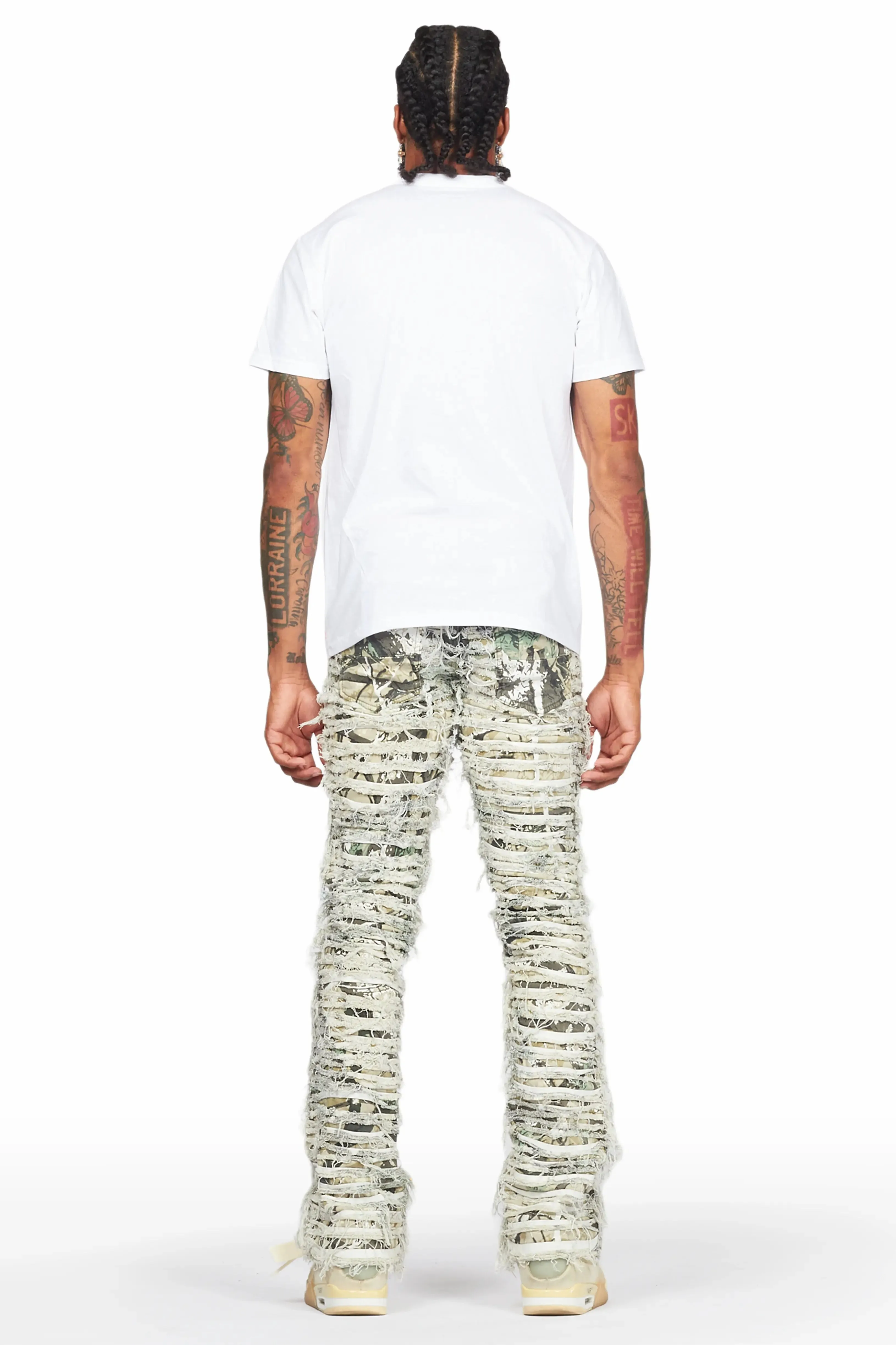 Parish Tree Camo Painter Stacked Flare Jean sold by Rockstar Original product image thumbnail 5