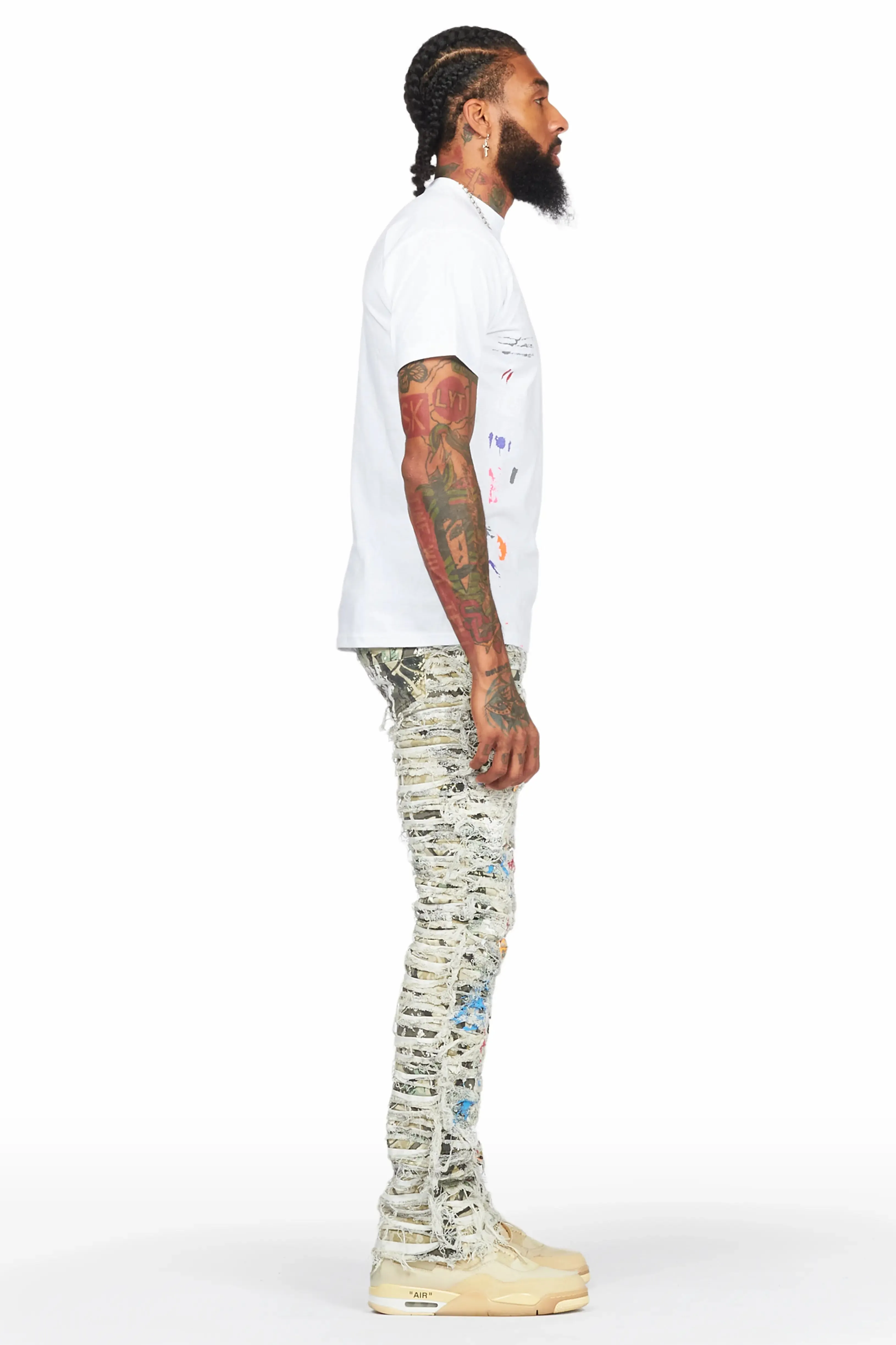 Parish Tree Camo Painter Stacked Flare Jean sold by Rockstar Original product image thumbnail 4