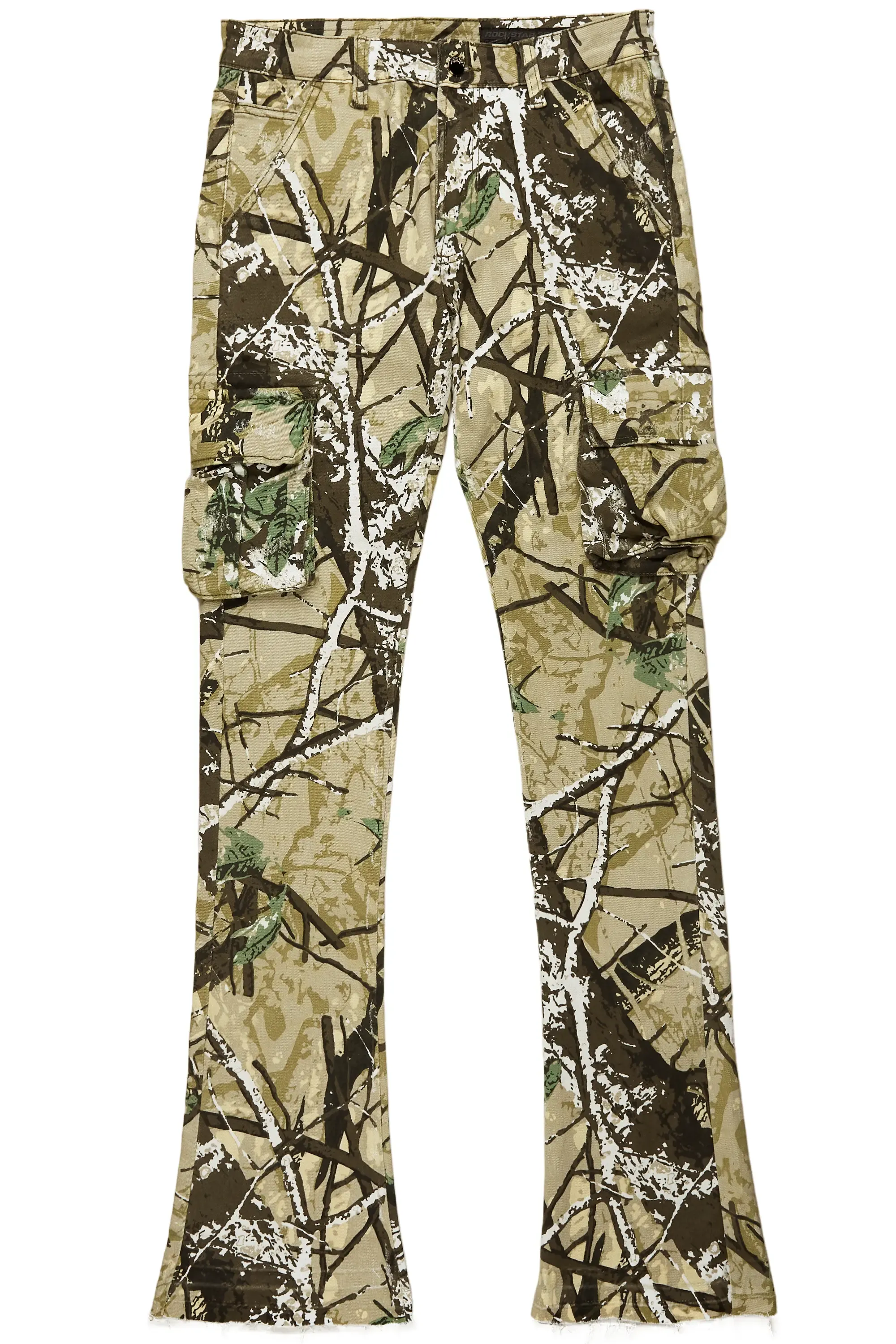 Kirrem Tree Camo Stacked Flare Jean sold by Rockstar Original product image thumbnail 2