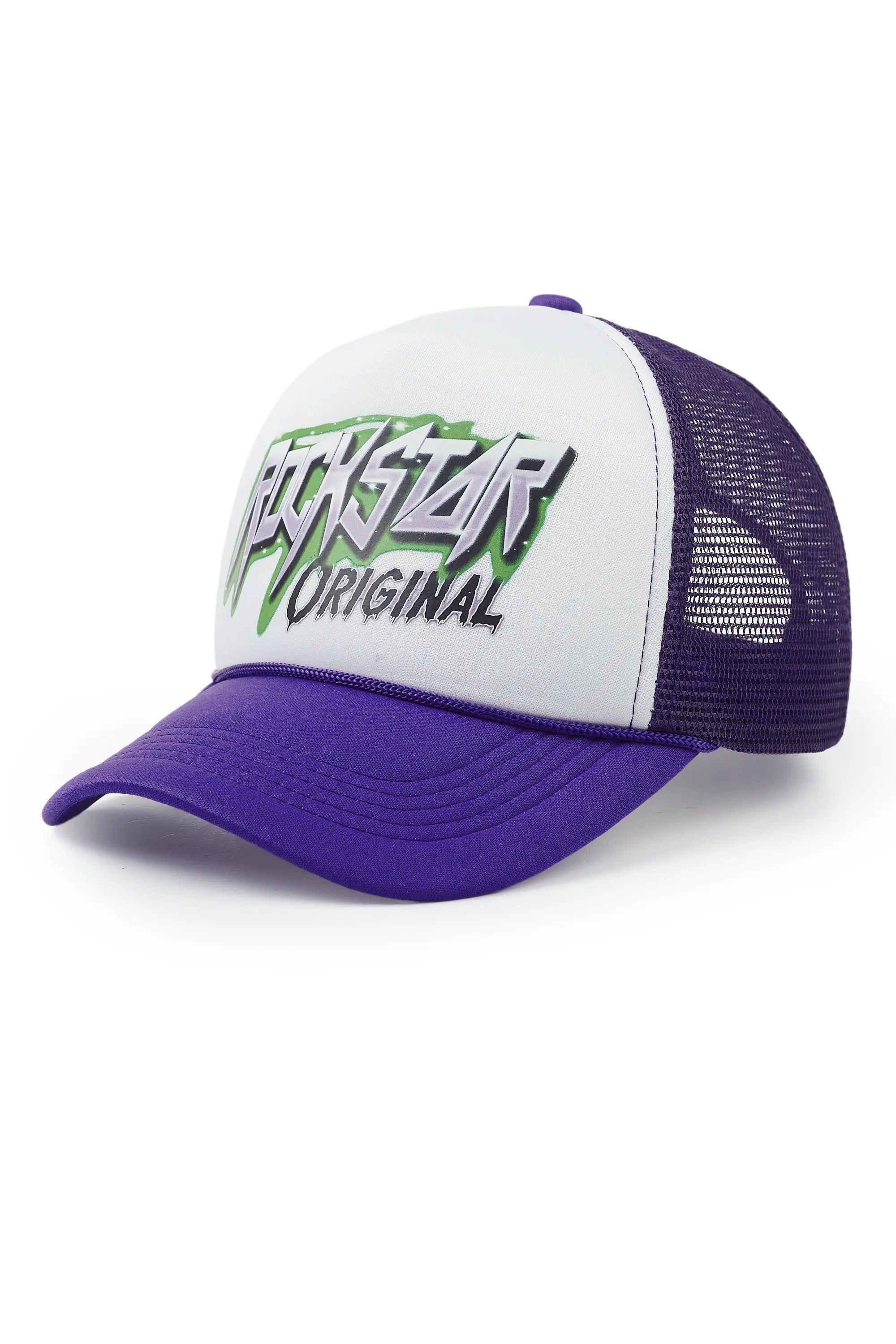 Darwin White/Purple Trucker Hat sold by Rockstar Original product image thumbnail 2