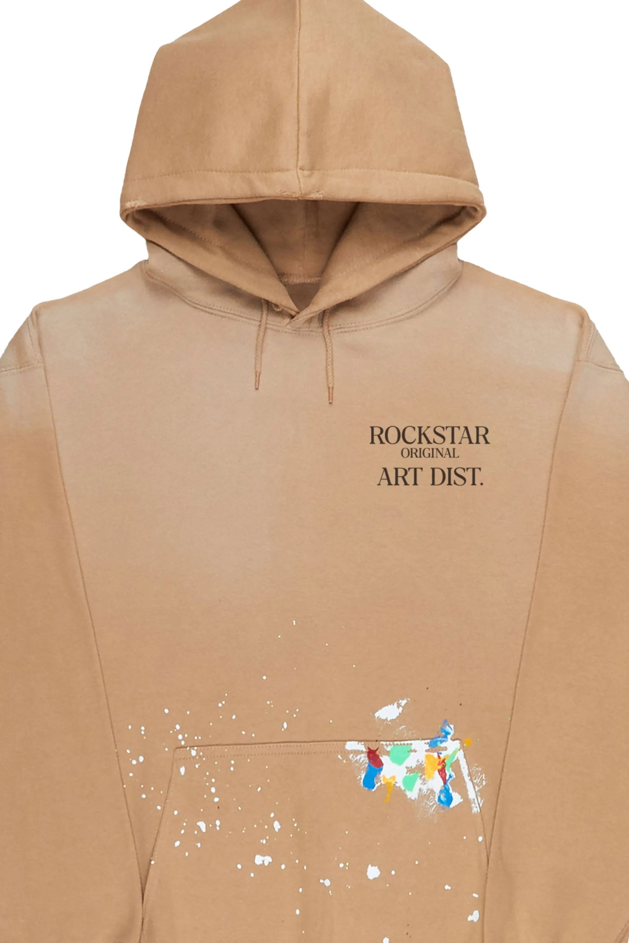 Make It Rain Beige Oversized Hoodie sold by Rockstar Original product image thumbnail 2