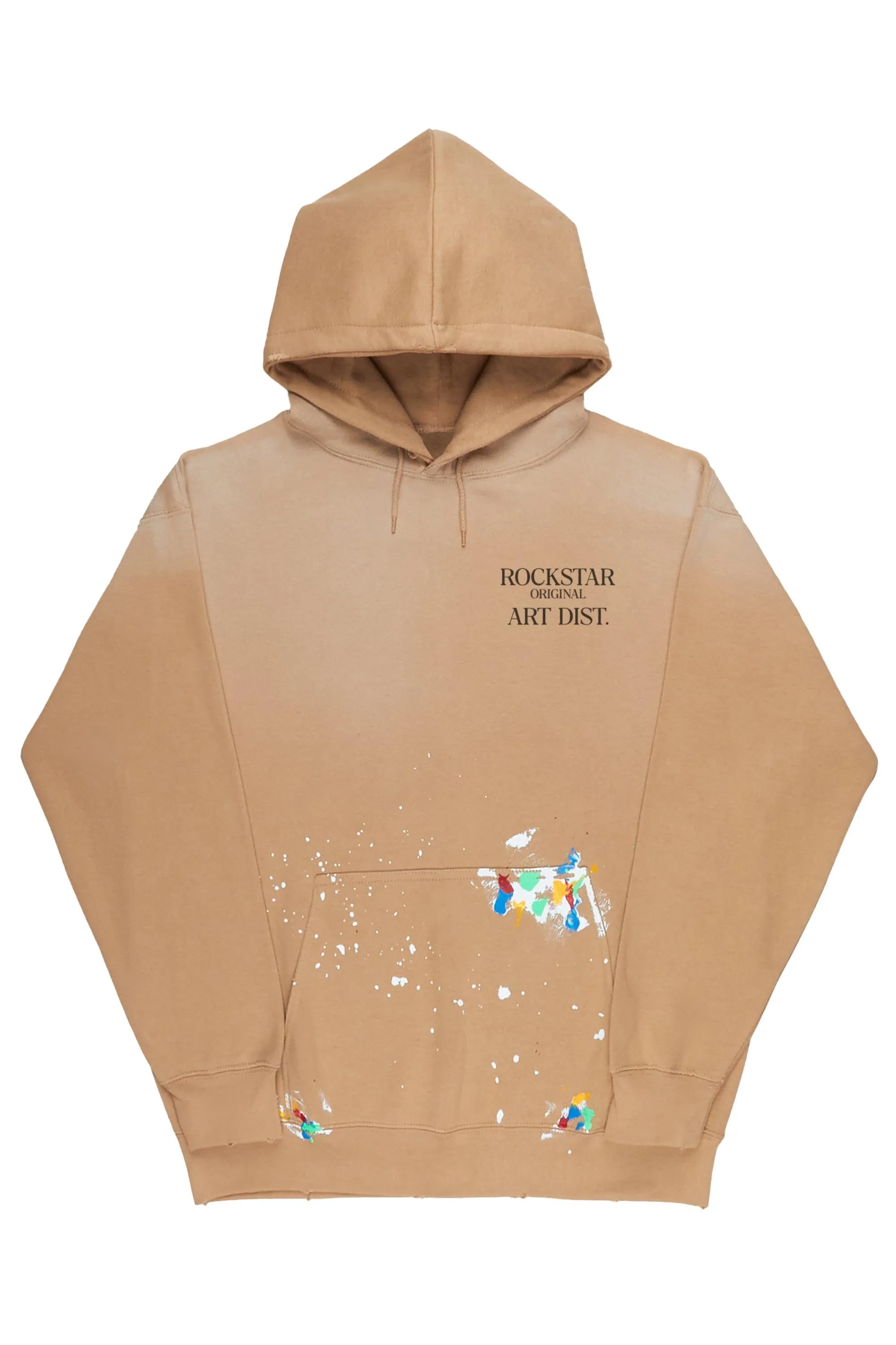 Make It Rain Beige Oversized Hoodie sold by Rockstar Original