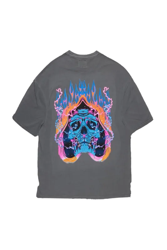 Disstans Vintage Grey Oversized Graphic T-Shirt sold by Rockstar Original