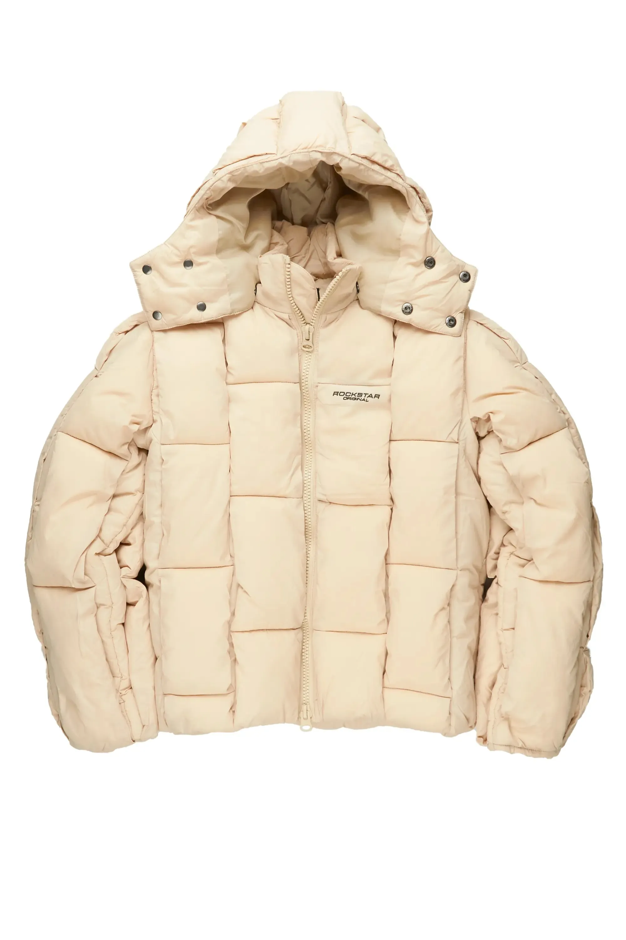 Marley Beige Puffer Jacket sold by Rockstar Original product image thumbnail 2