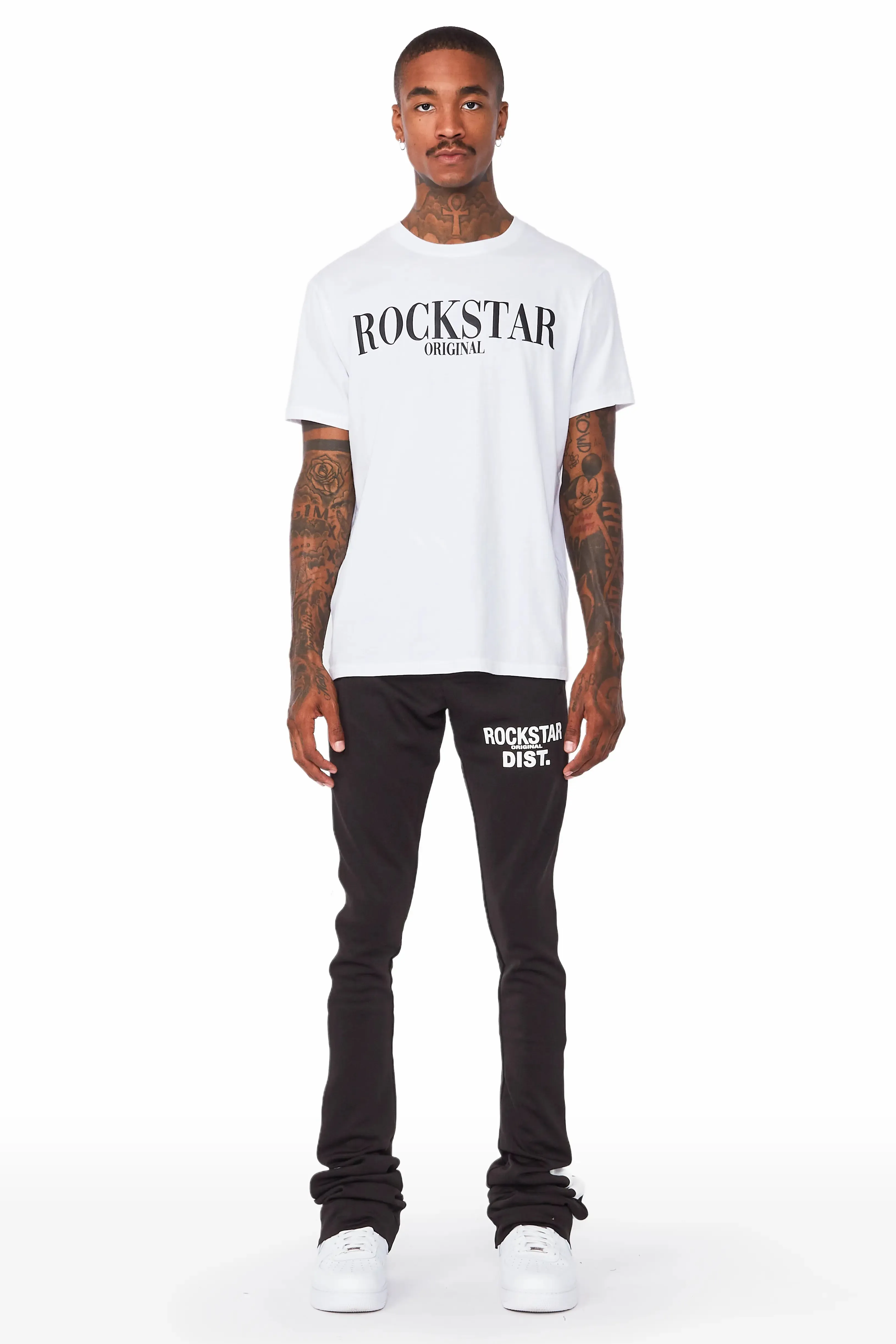 Landry Black Super Stacked Track Pant sold by Rockstar Original product image thumbnail 3