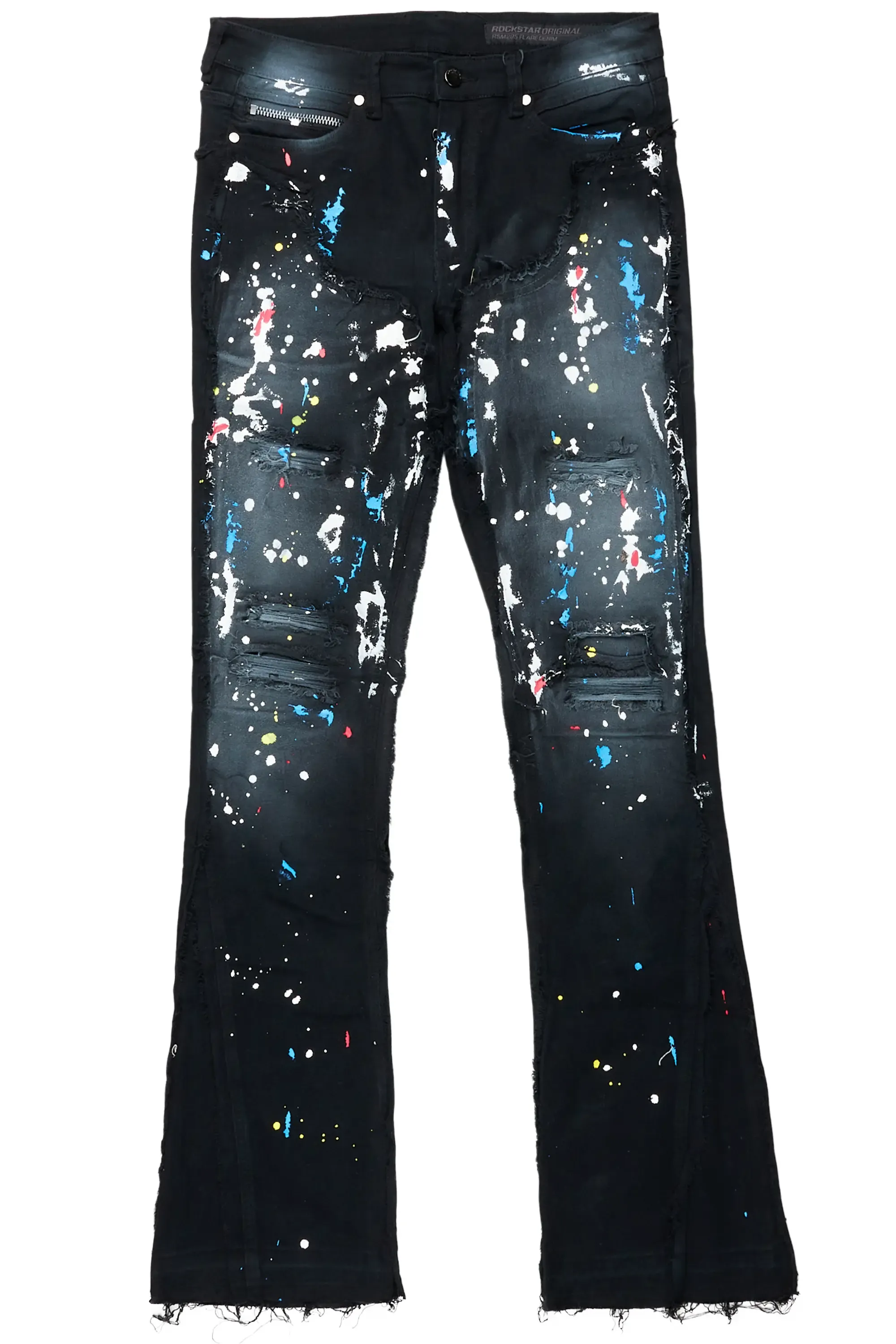 Salako Black Painter Stacked Flare Jean sold by Rockstar Original product image thumbnail 2