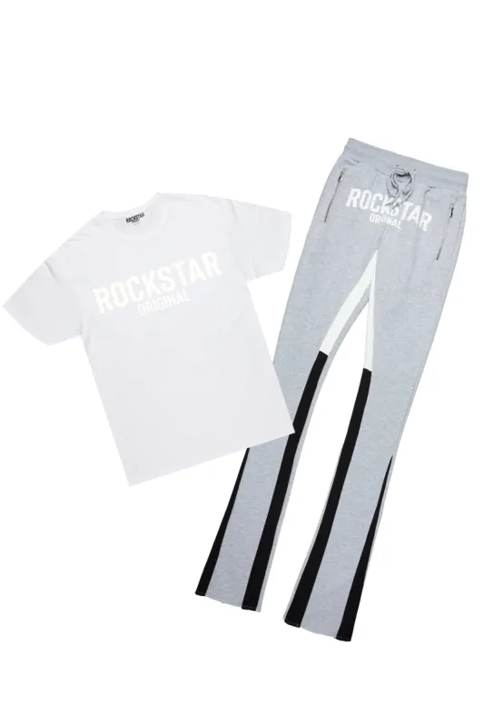 Sana White/Grey T-Shirt/Super Stacked Track Set sold by Rockstar Original