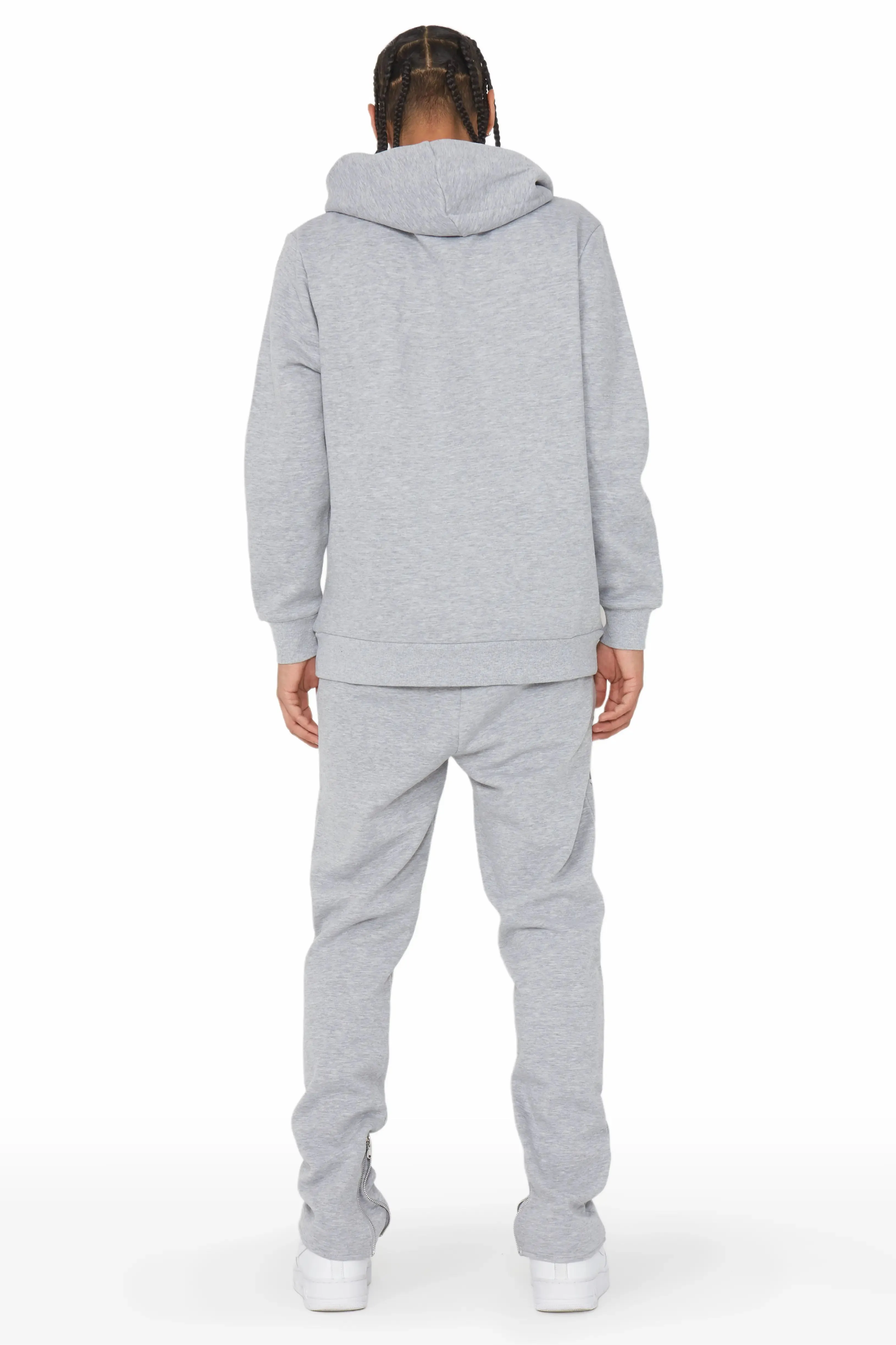 Foxx Heather Grey Slim Fit Track Set sold by Rockstar Original product image thumbnail 4
