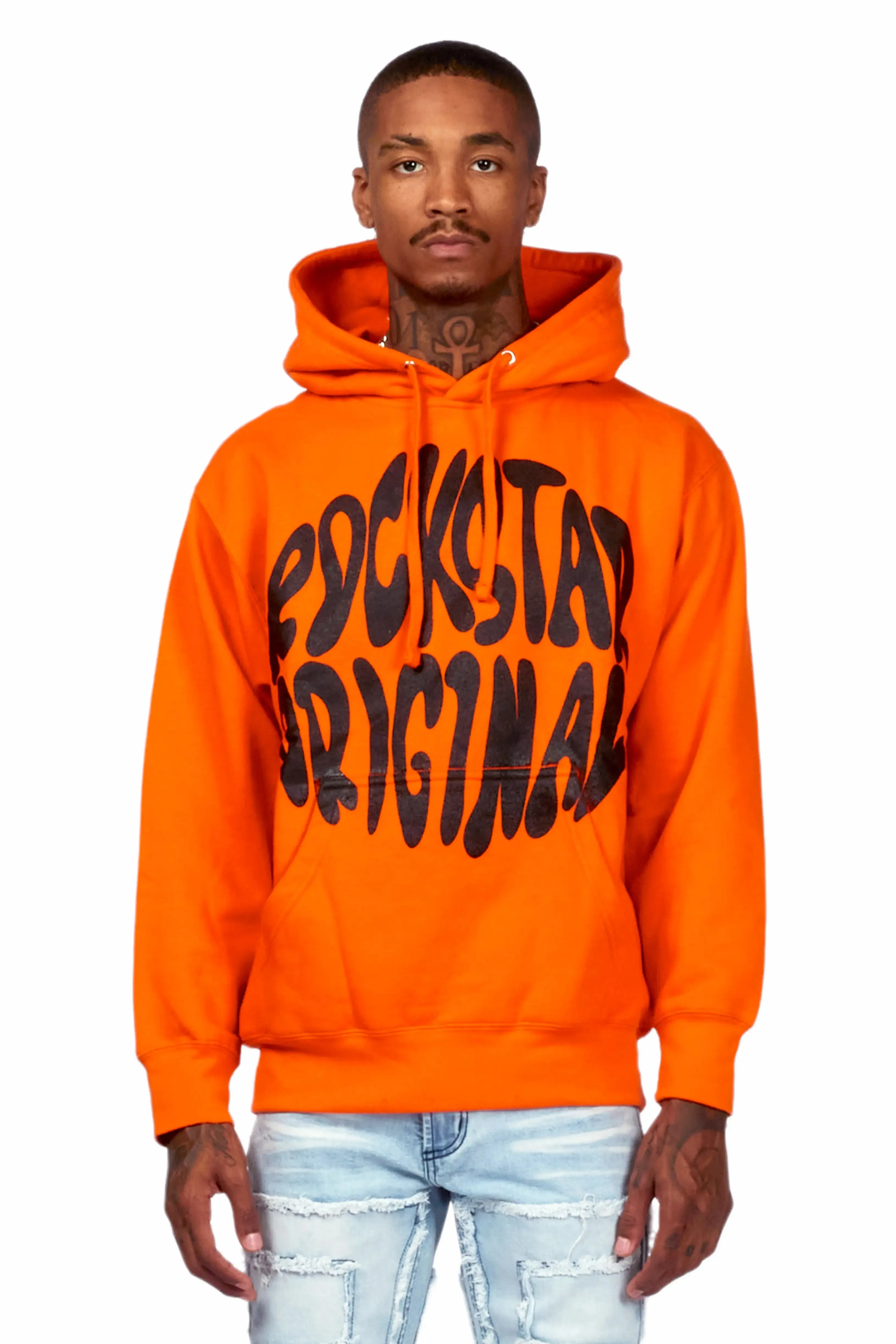 Thierry Orange Graphic Hoodie sold by Rockstar Original