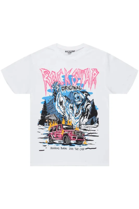 Kip White Graphic T-Shirt sold by Rockstar Original