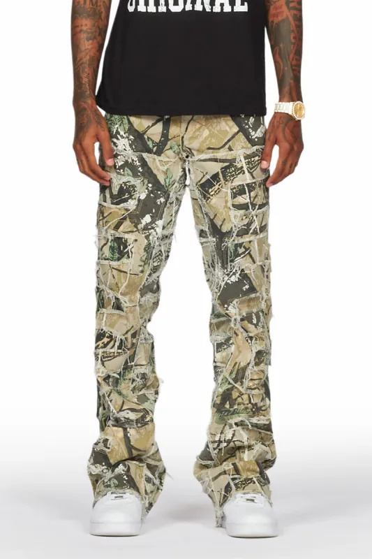 Saide Tree Camo Baggy Cargo Stacked Jean sold by Rockstar Original