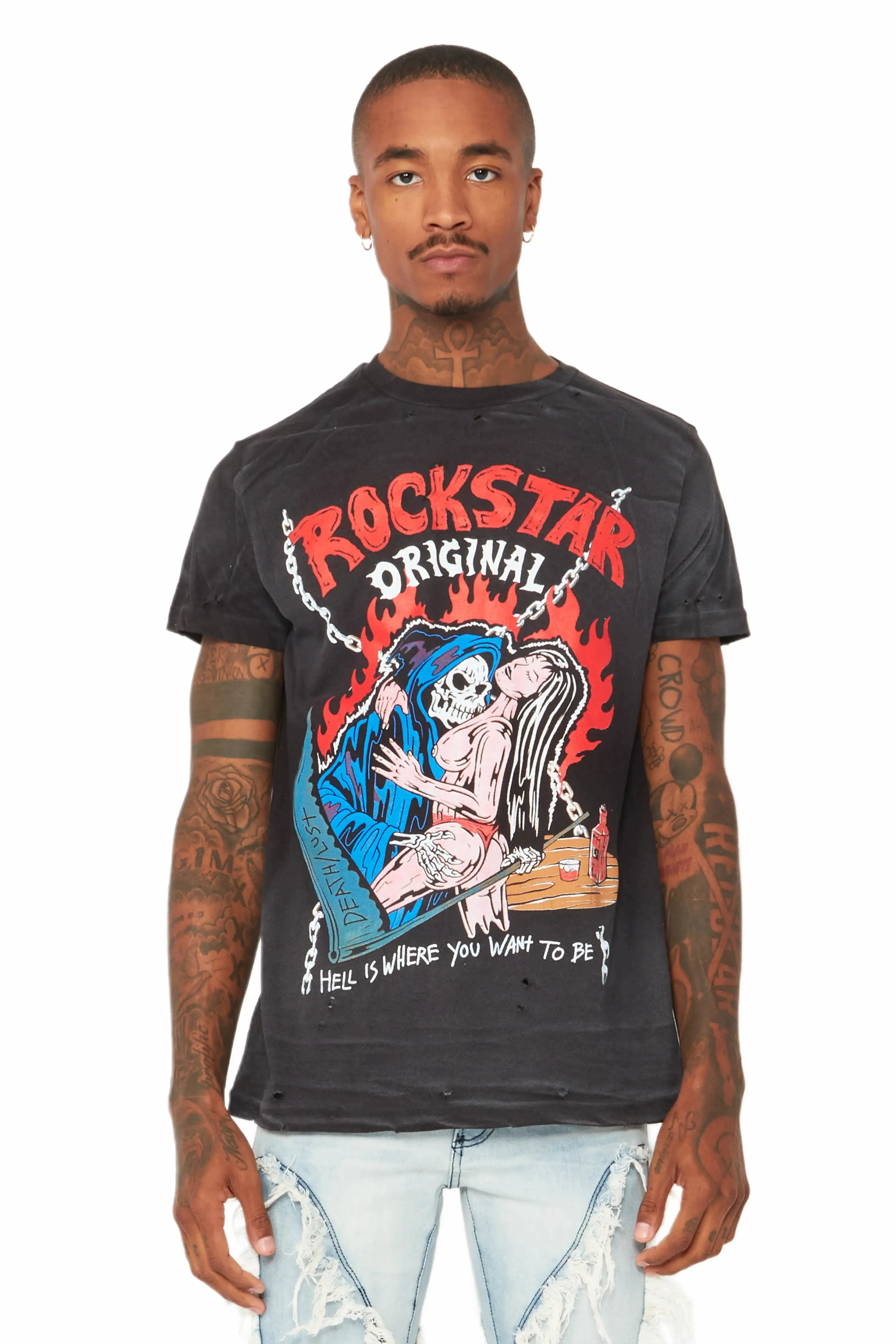Vale Black Graphic T-Shirt sold by Rockstar Original product image thumbnail 2