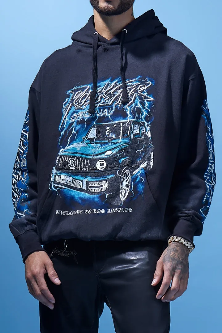 Hai Black Graphic Hoodie sold by Rockstar Original product image thumbnail 4