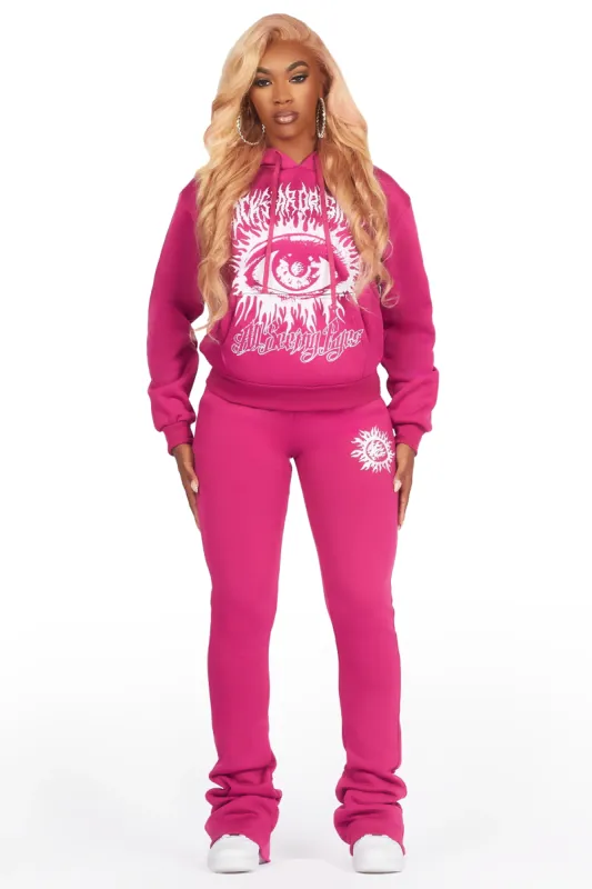 Cionna Fuchsia Super Stacked Trackset sold by Rockstar Original