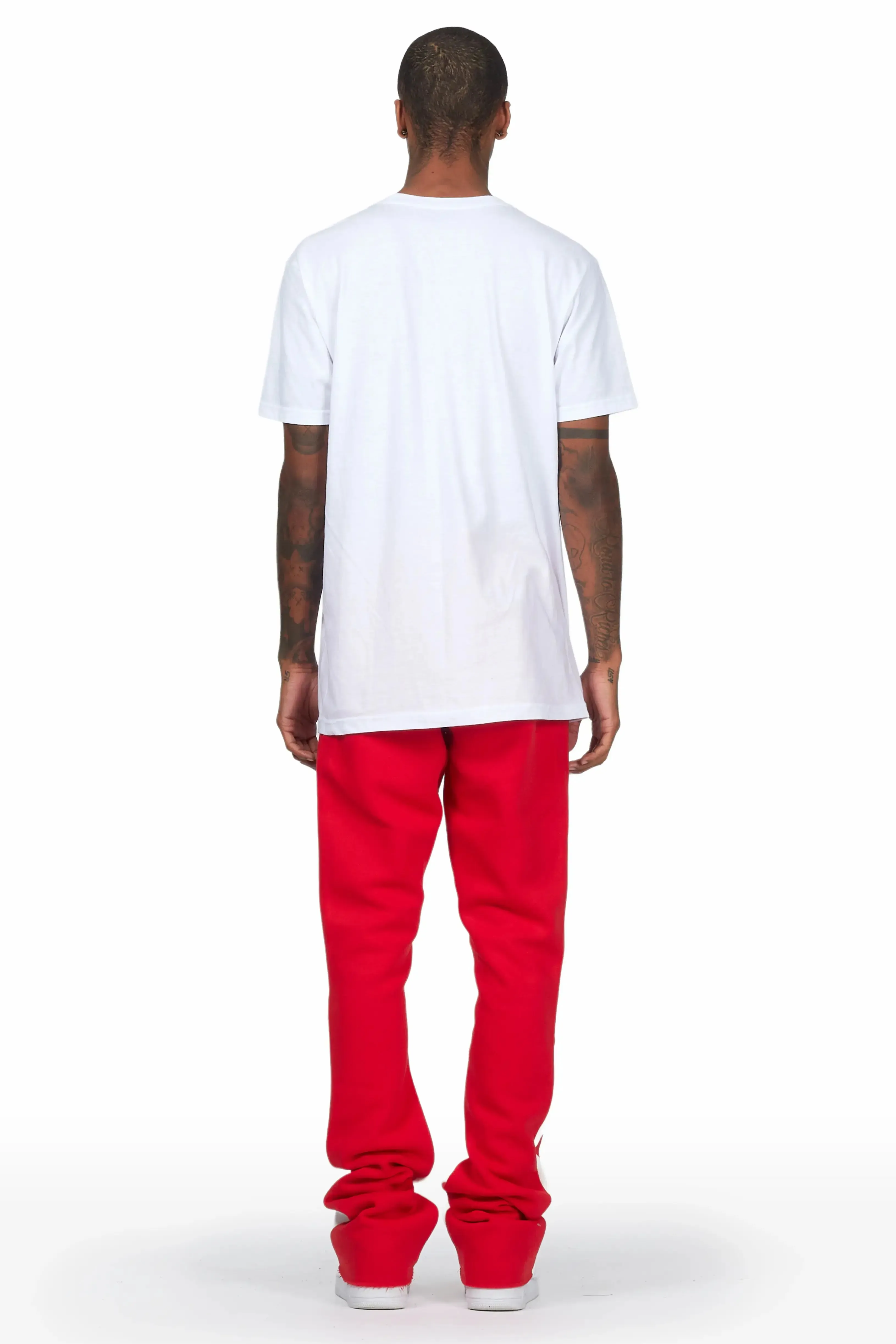 Waller White/Red T-Shirt Stacked Flare Track Set sold by Rockstar Original product image thumbnail 5
