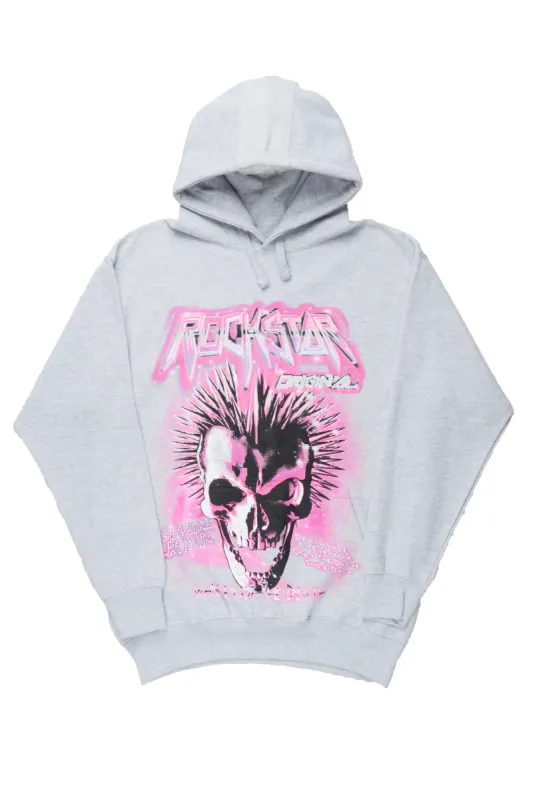Shantell Heather Grey Oversized  Hoodie sold by Rockstar Original