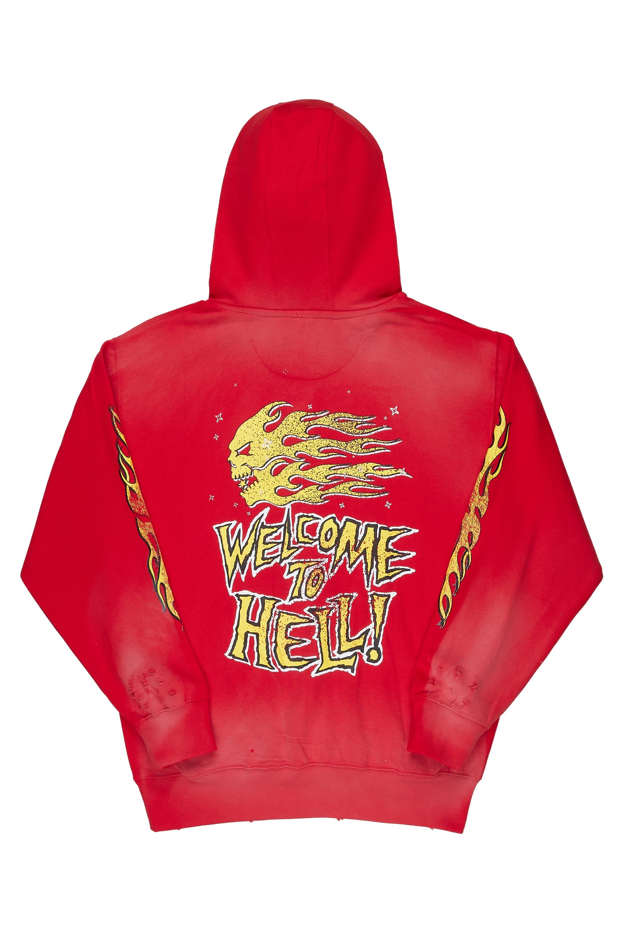 Gaston Red Graphic Hoodie sold by Rockstar Original product image thumbnail 5